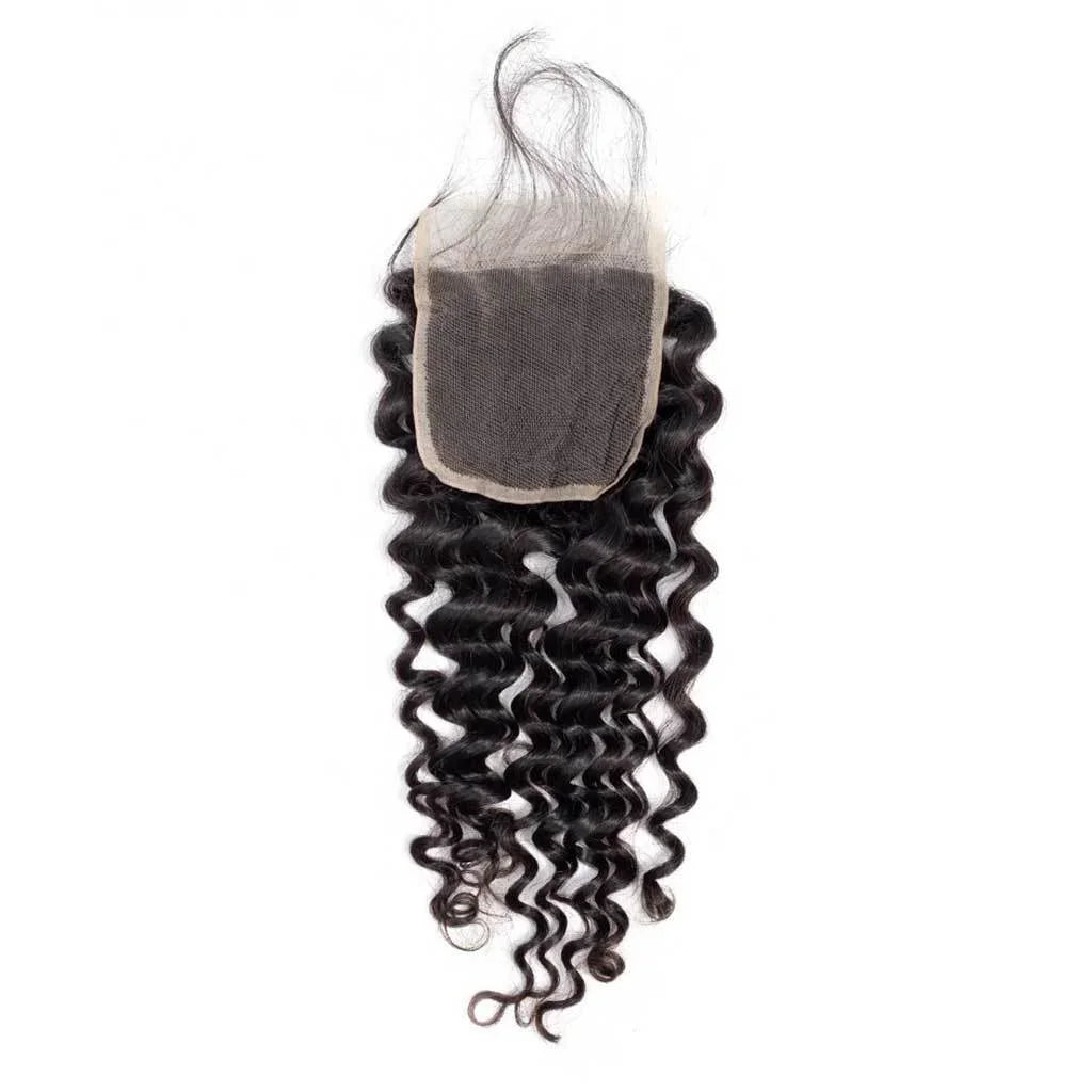 Deep Wave 4PCS Bundles & 1PC Closure or Frontal – 5x5, 13x4 & 13x6 | 100% Human Hair | HD Lace Wig | Boruihair