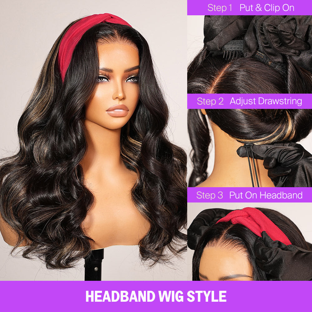 Body Wave | Virgin Hair | Wear & Go Half Wig | 3 In 1 Wig No Glue Half Wig | 100% Human Hair