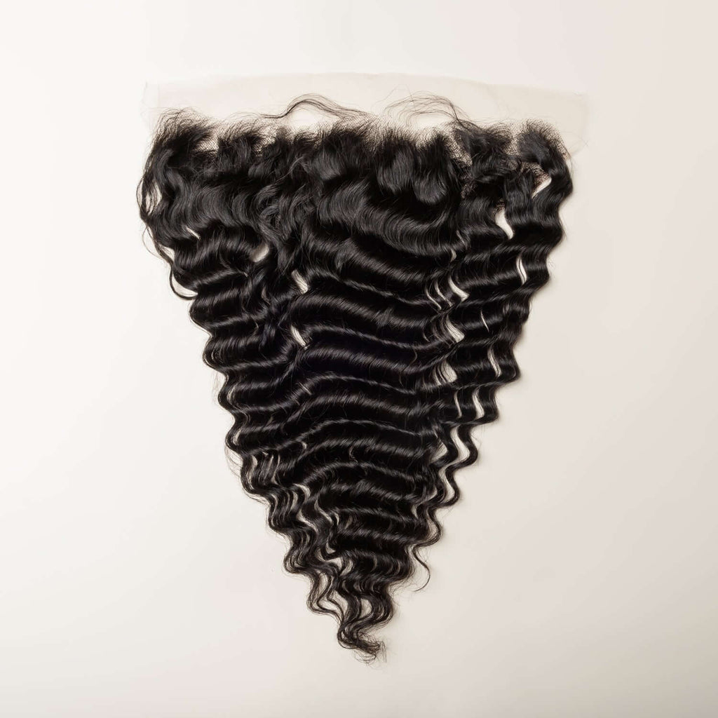 Deep Wave Lace 13x4 Frontal | 12–22"| 100% Human Hair | Transparent & HD Lace | Boruihair
