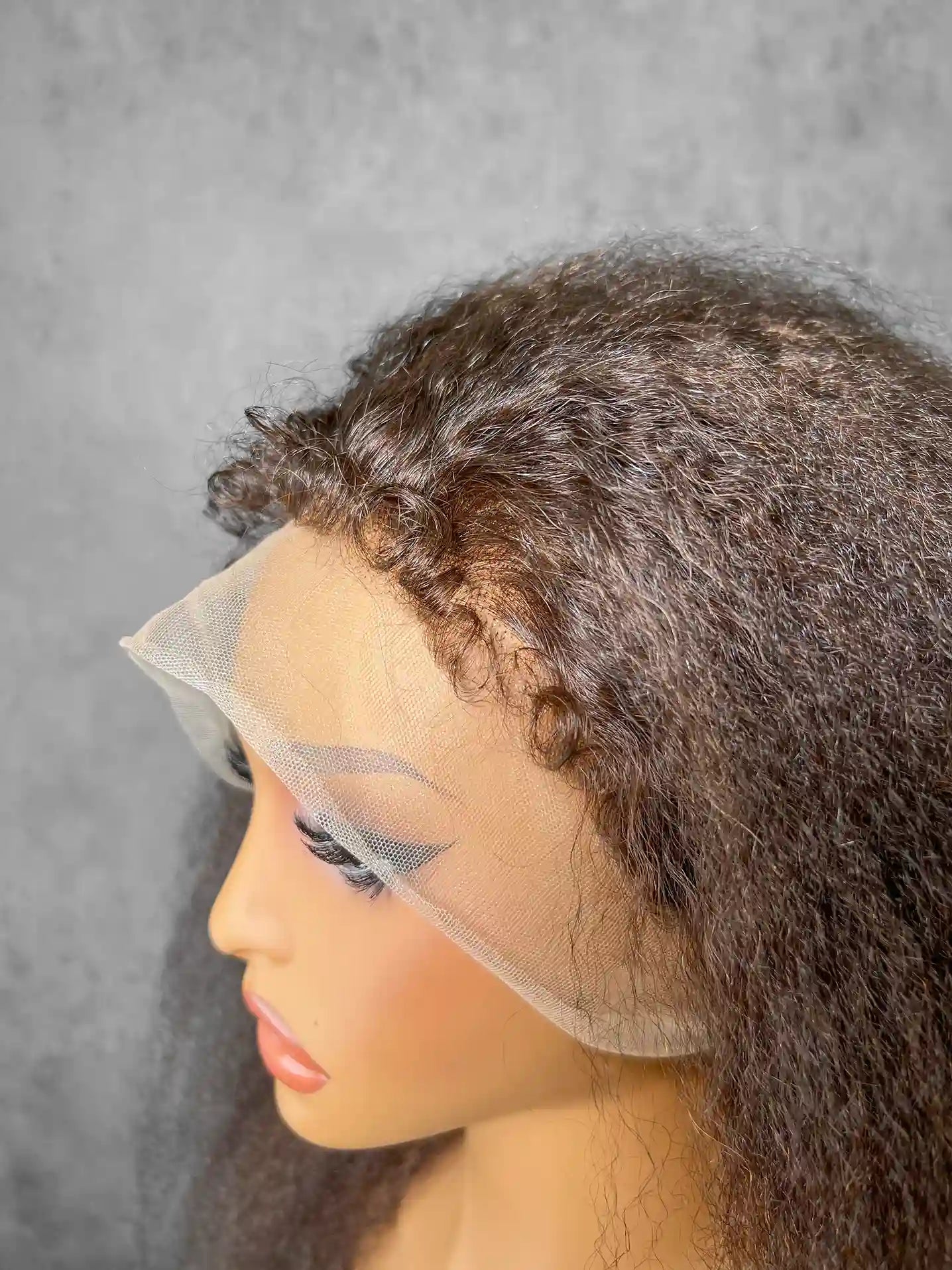 4C Baby Hairline Kinky Straight 250% Density | 360 HD Lace Wig| 100% Human Hair | Boruihair