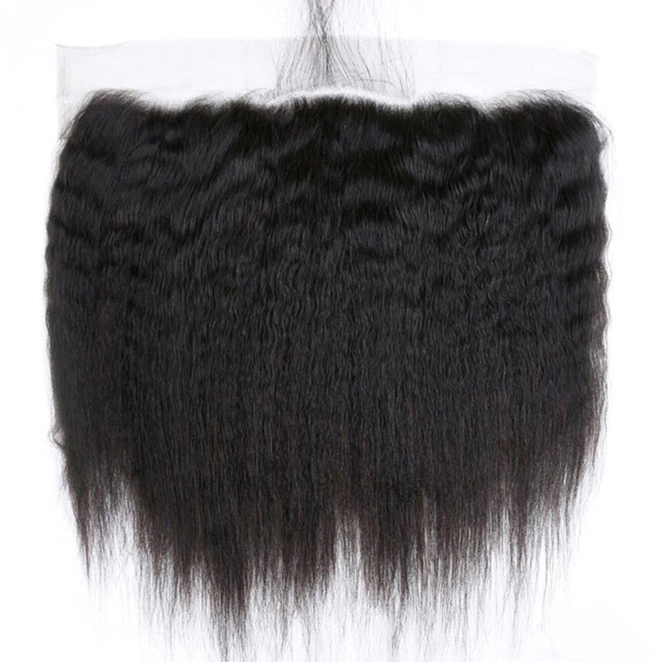 Kinky Straight Lace 2x6 Closures | 12–22"| 100% Human Hair | Transparent & HD Lace | Boruihair
