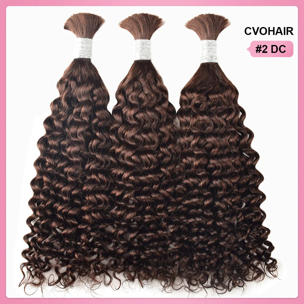 #2 Brown Bohemian Human Hair For Braiding BORUIHAIR
