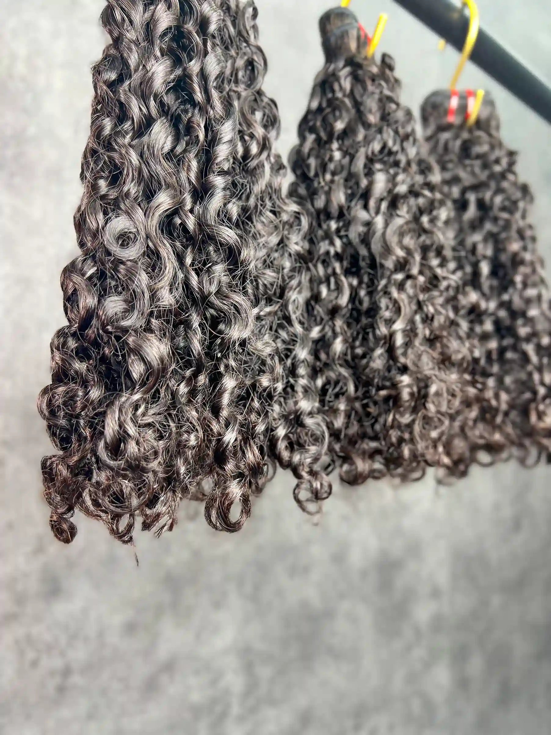 3PCS  Double Drawn Pixie Curly Large Curls Burmese Hair Bundles | 10–24 Inch | Boruihair | 100% Human Hair
