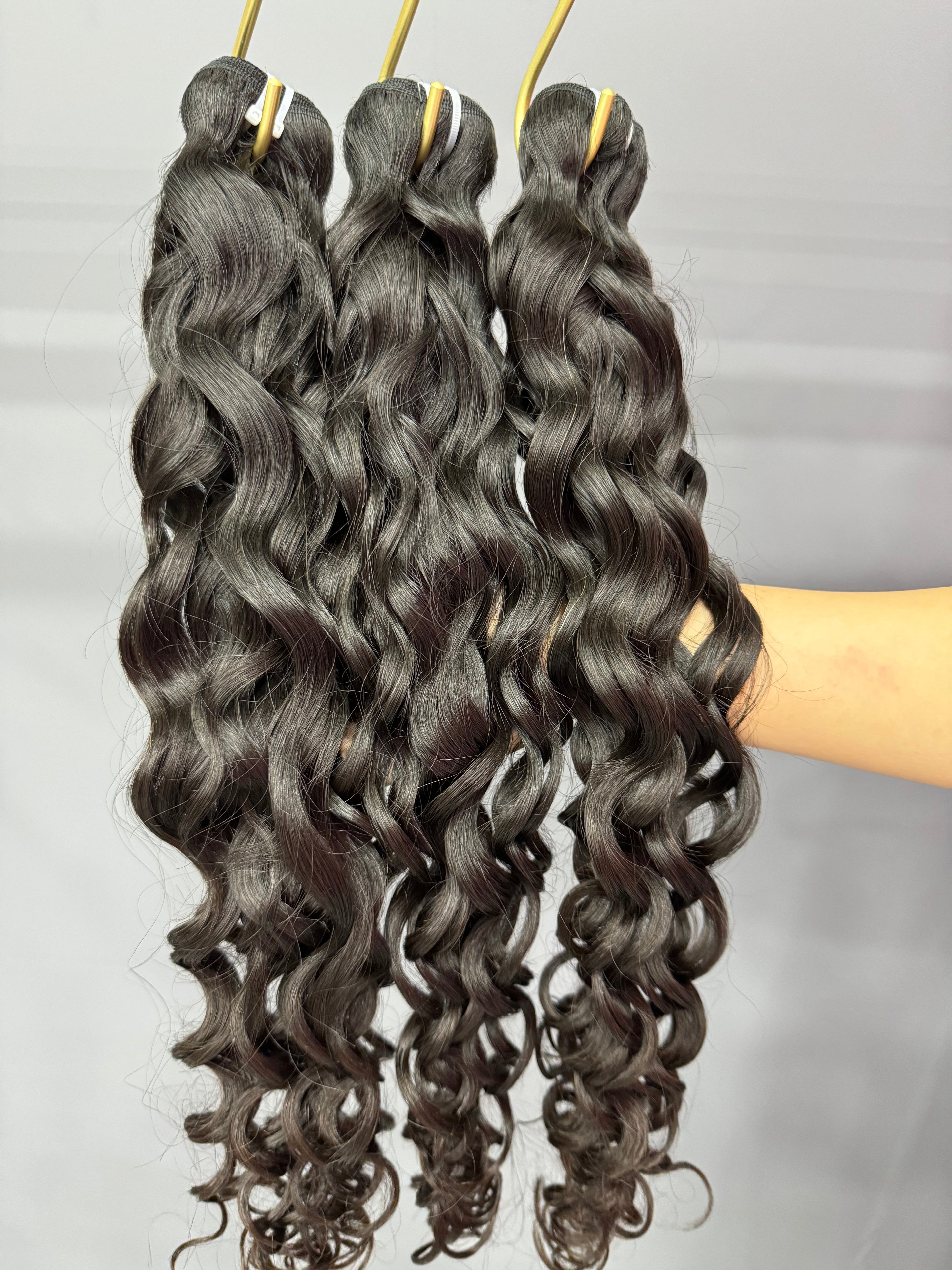 Water Wave 3PCS Bundles & 1PC 13x6 Lace Frontal | Transparent & HD Lace | 100% Human Hair | Top Virgin Hair