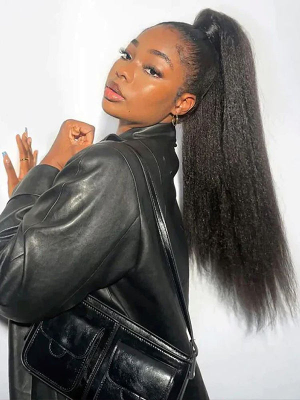Boruihair Kinky Straight HD Lace Wig | 2x6 Closure Wig | 100% Human Hair