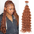 #35 Deep Wave Hair Bulk | Boho Braids | No Weft | 100% Human Hair | BORUIHAIR