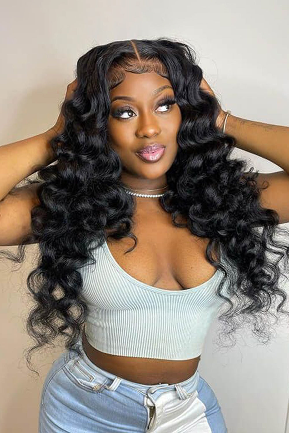 Bleach Knots 13x6 Loose Wave Glueless Lace Wig | HD Lace & Transparent Lace | 200% & 250% Density | Boruihair 100% Human Hair