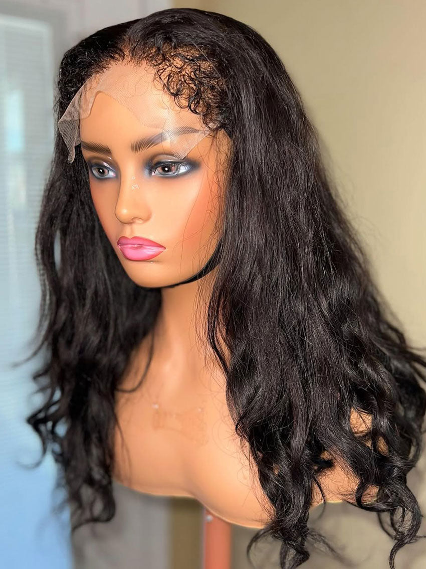 4C Edges Baby Hair Lace Wig | 13x4 & 13x6 HD Lace Frontal Wig| Natural Hairline Loose Wace Wig