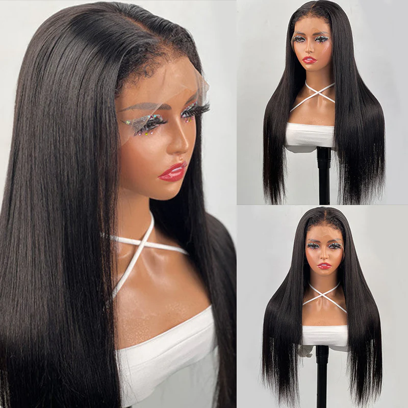 4C Edges Baby Hair Lace Wig | 13x4 & 13x6 HD Lace Frontal Wig| Natural Hairline Straight Wig