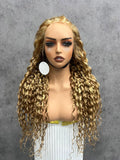 200% Blonde 8/613# Water Wave HD Lace Color Wig | 13x4,13x6 Frontal | 100% Human Hair | Boruihair