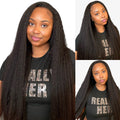 Yaki Straight | Virgin Hair | Wear & Go Half Wig | 3 In 1 Wig No Glue Half Wig | 100% Human Hair