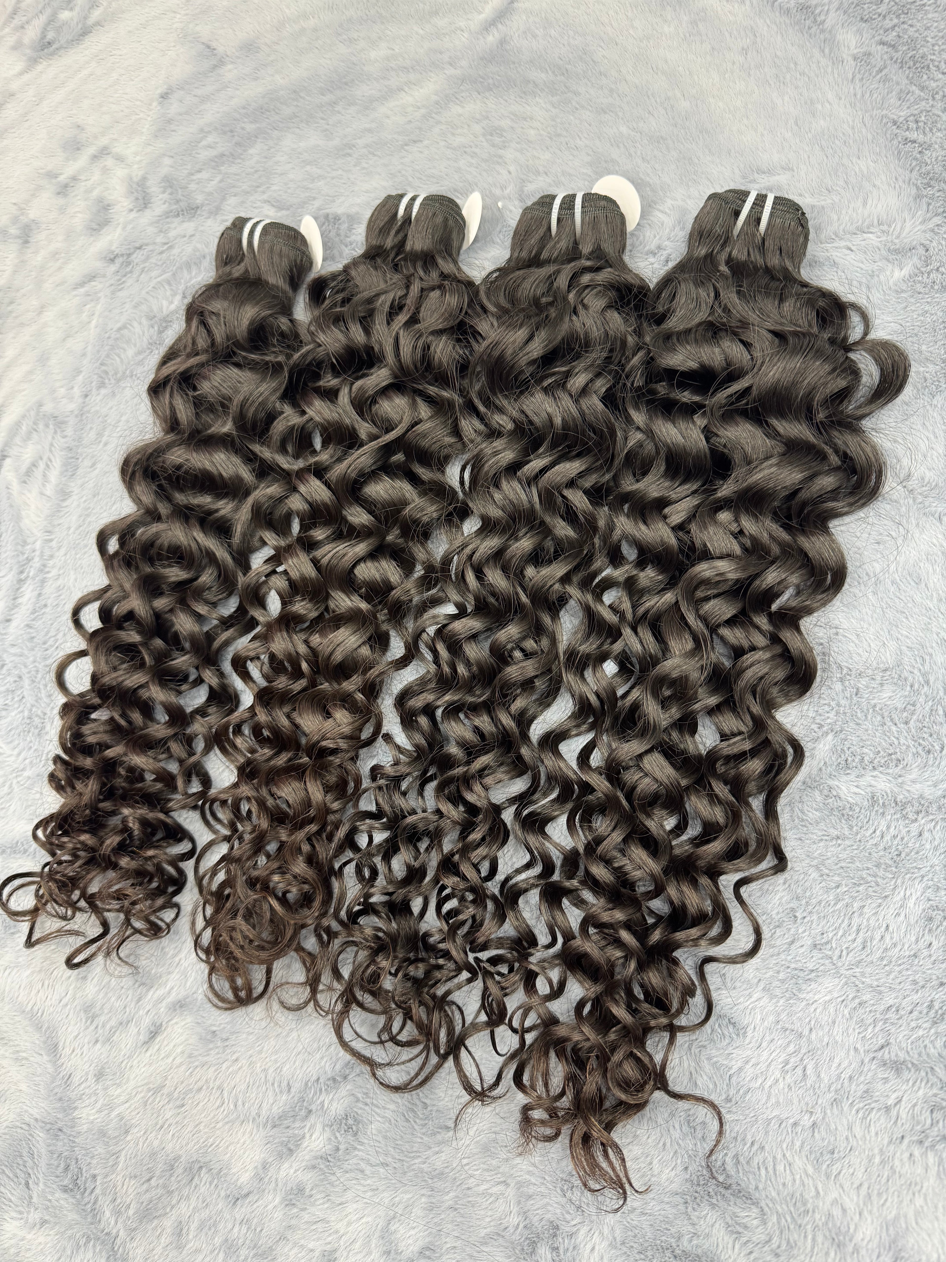 4PCS Water Wave Top Raw Hair Bundles | 12–30 Inch |  Boruihair | 100% Human Hair