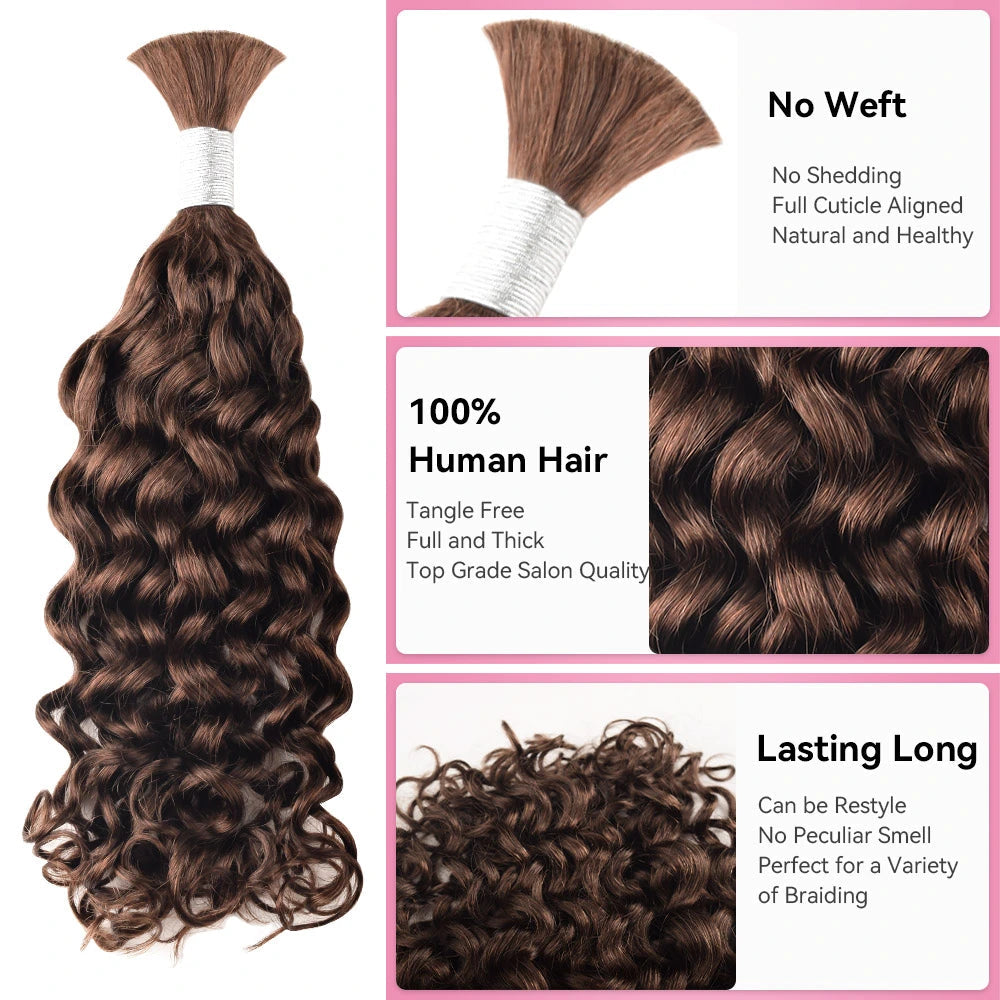 #4 Hot Braids Bulk Human Hair BORUIHAIR