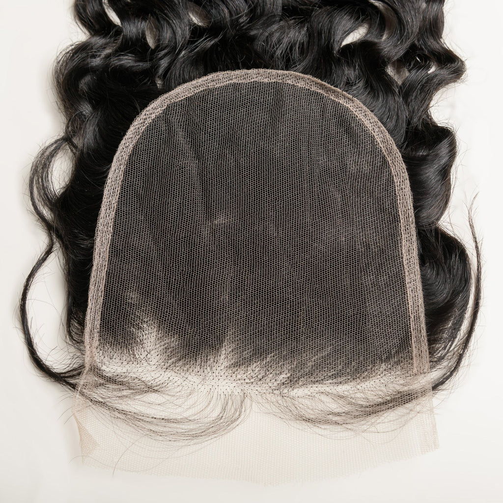 Natural Wave Lace 4x4 & 5x5 Closures | 12–22"| 100% Human Hair | Transparent & HD Lace | Boruihair