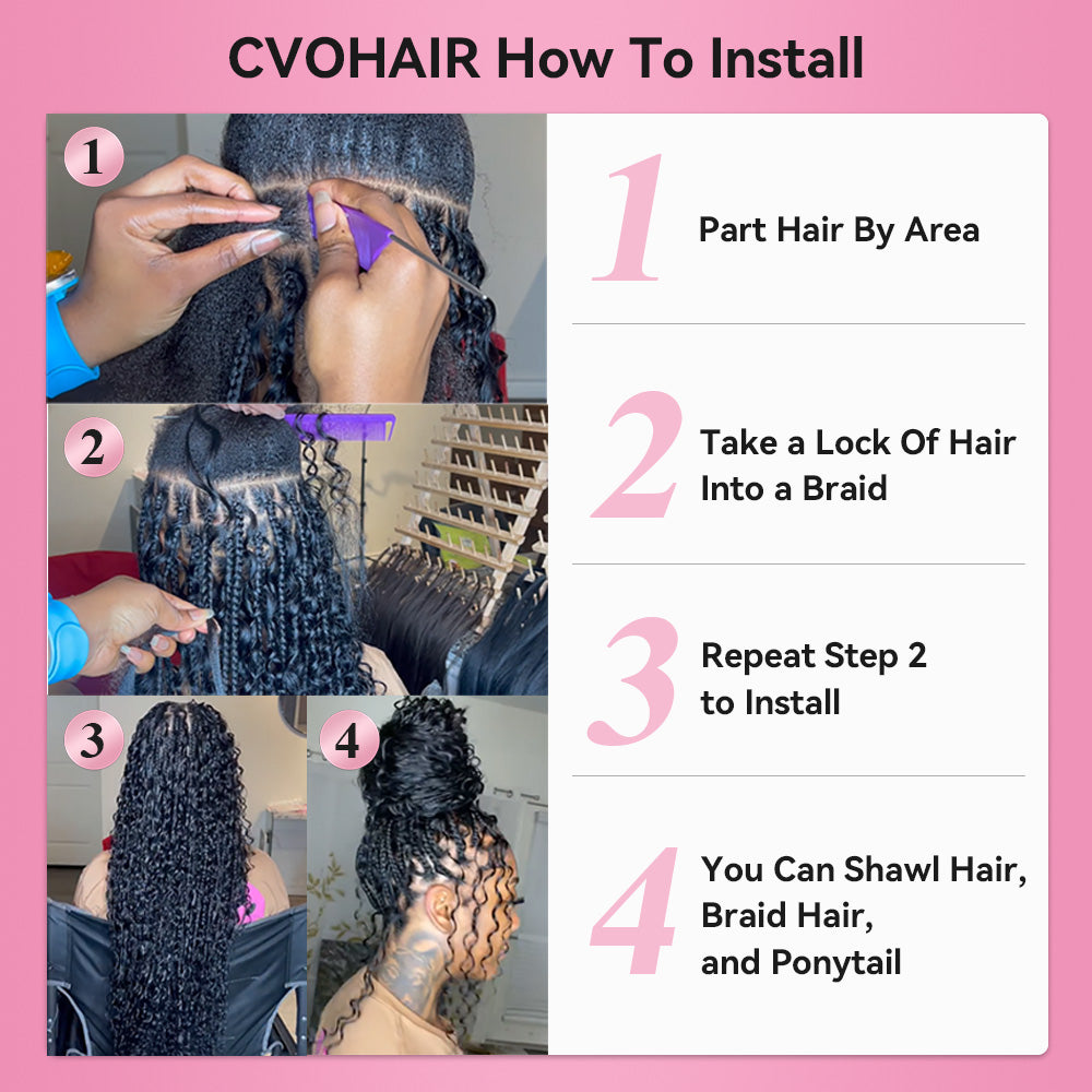 #P27/613 Blonde Ombre Bohemian Human Hair For Braiding BORUIHAIR