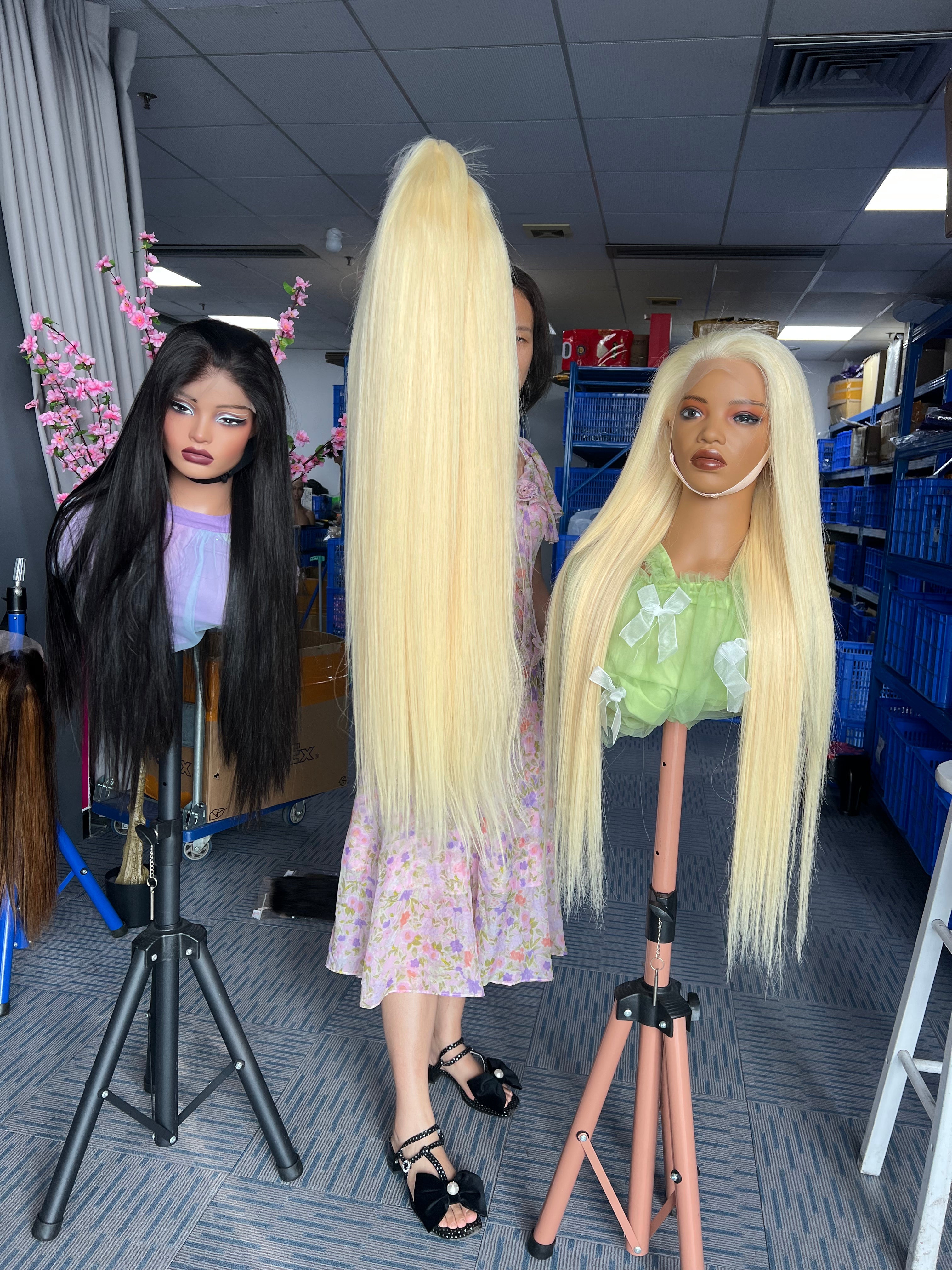 180% Blonde 613# Straight HD Lace Color Wig | 4x4,5x5 Closure | 100% Human Hair | Boruihair