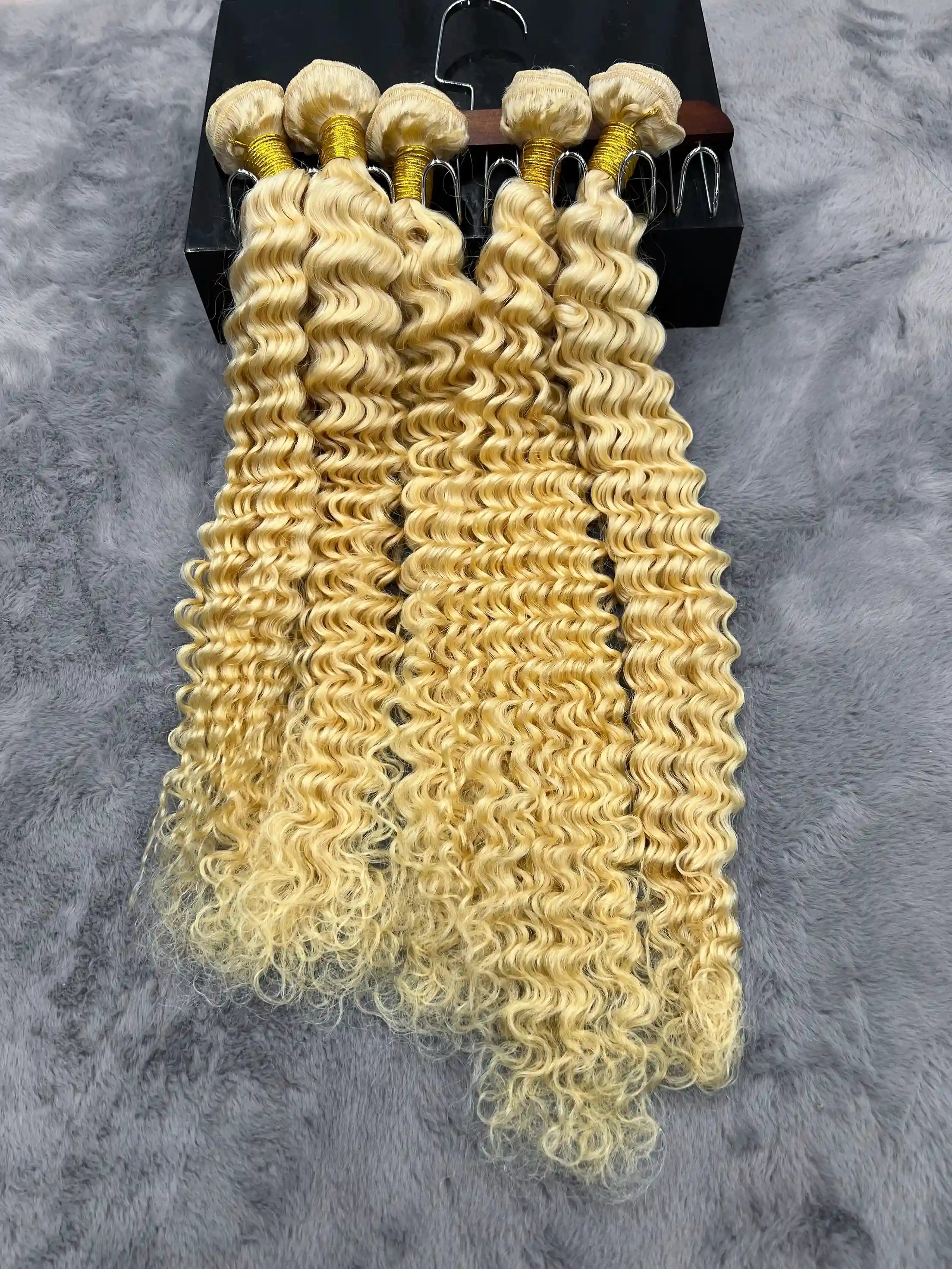 4PCS 12A Deep Wave #613 Color Hair Bundles | 100% Human Hair