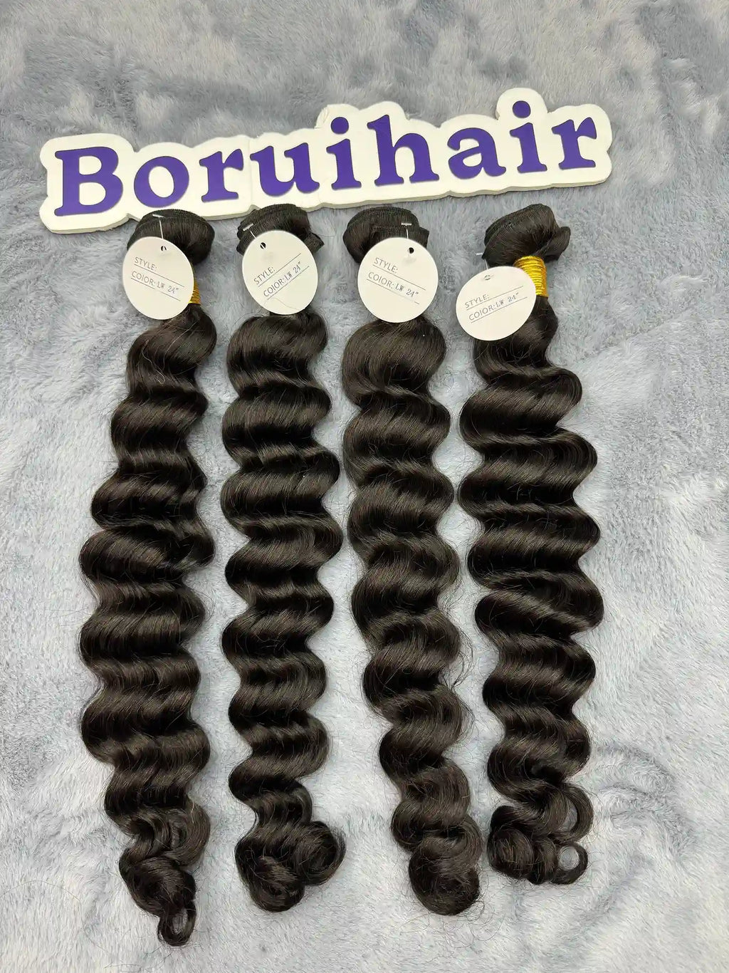 4PCS Natural Wave Top Vrigin Hair Bundles | 12–30 Inch | Boruihair | 100% Human Hair