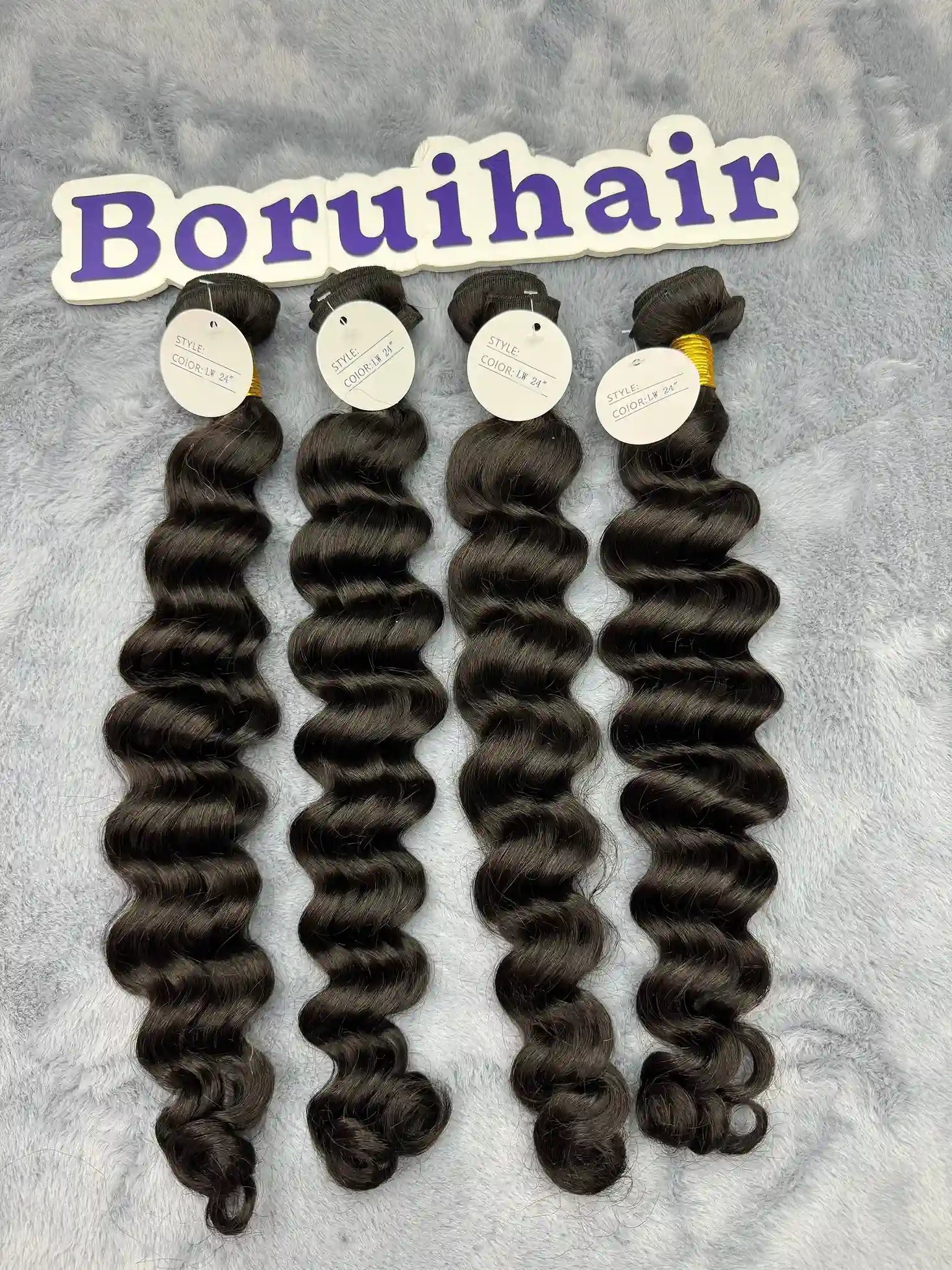 4PCS Natural Wave Top Vrigin Hair Bundles | 12–30 Inch | Boruihair | 100% Human Hair