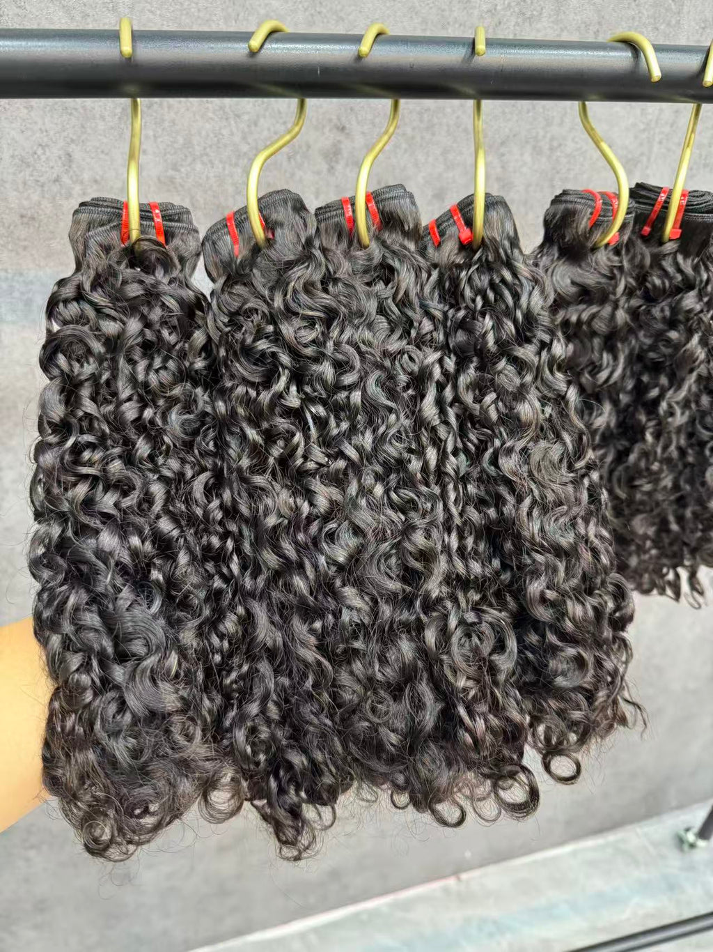 3PCS  Double Drawn Pixie Curly Large Curls Burmese Hair Bundles | 10–24 Inch | Boruihair | 100% Human Hair