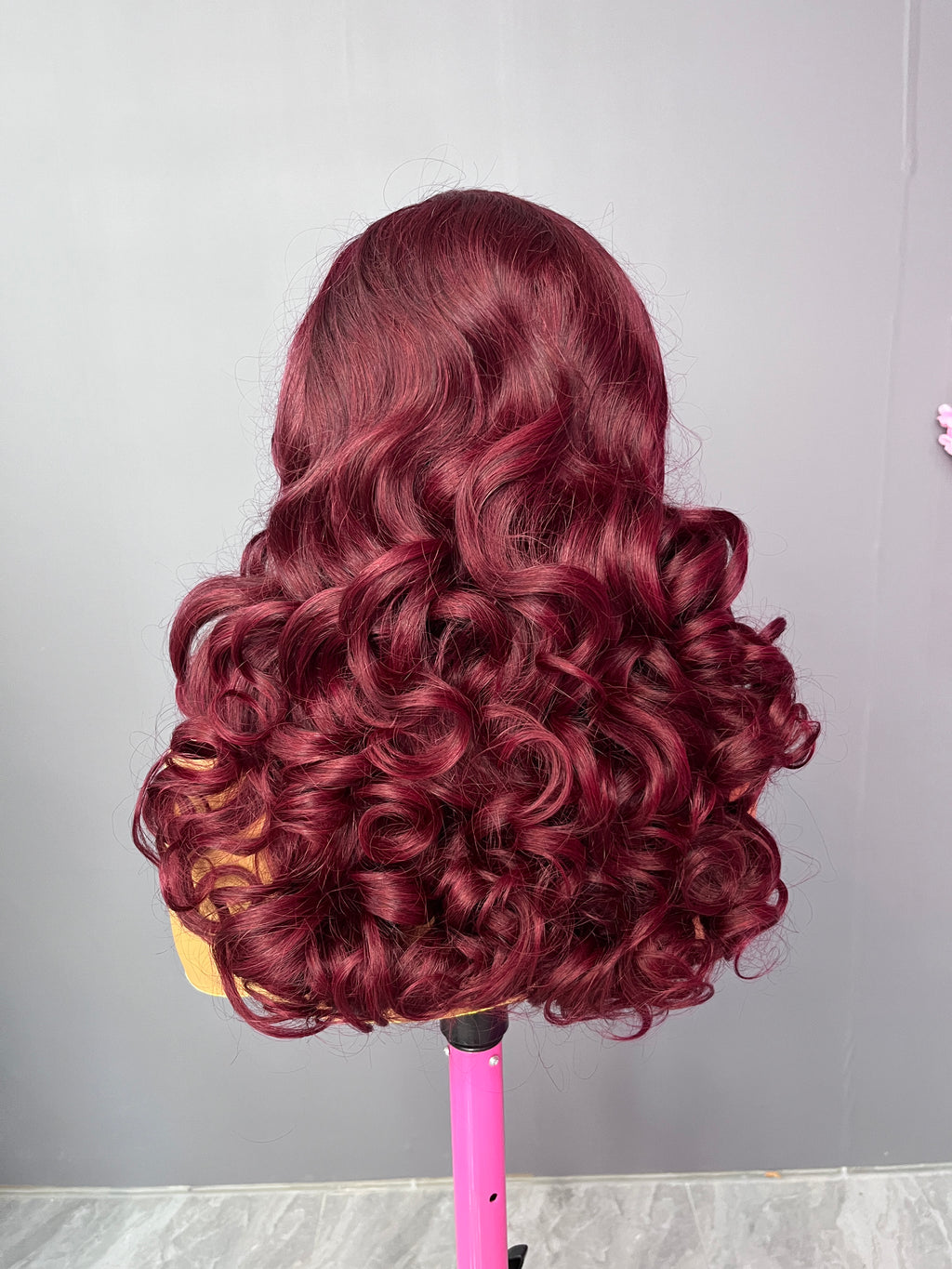 Color Lace Wig 13X4 Transparent Lace Bouncy Curly Lace Frontal Wig