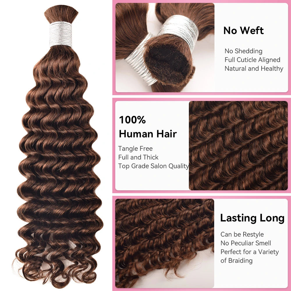 #4 Hot Braids Bulk Human Hair BORUIHAIR