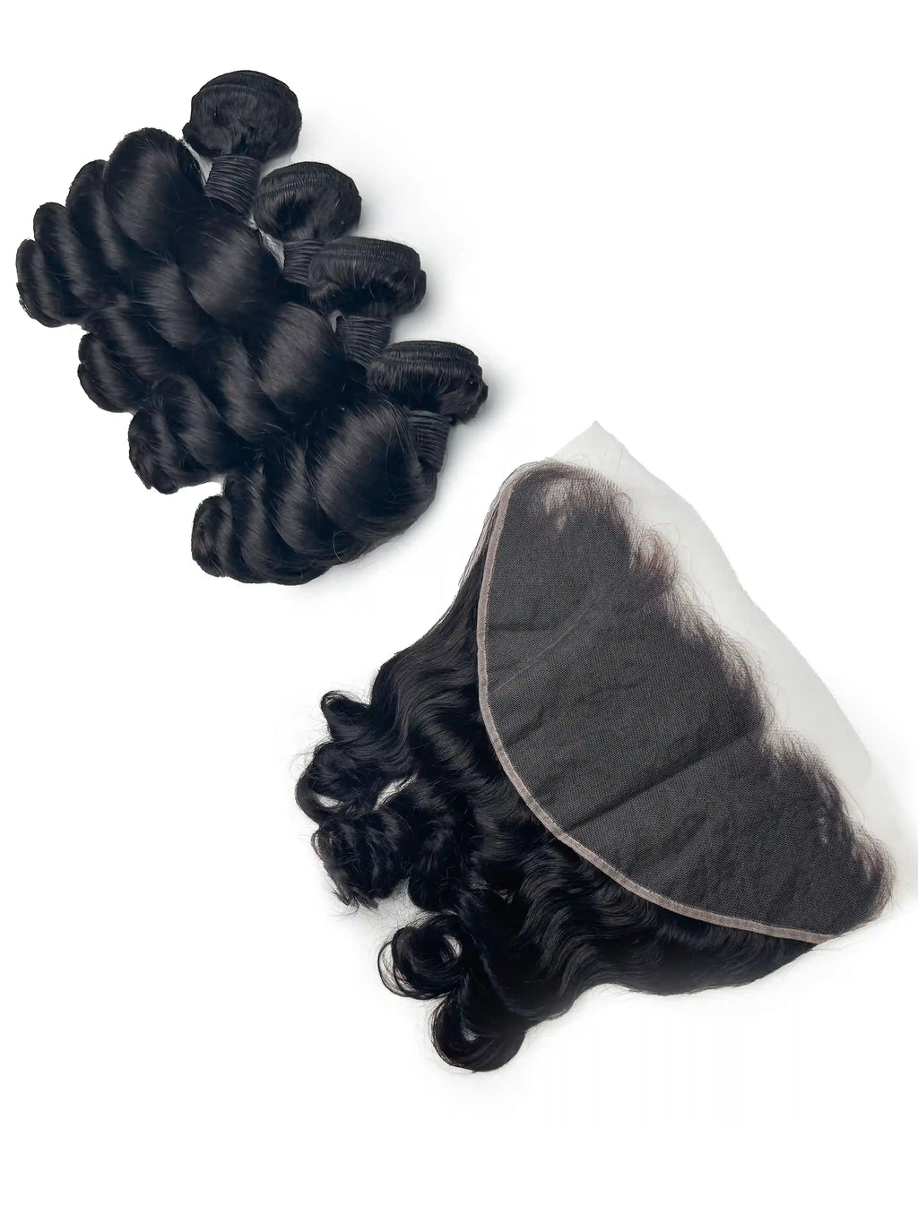 Loose Wave 4PCS Bundles & 1PC 13x6 Lace Frontal | Transparent & HD Lace | 100% Human Hair | Top Virgin Hair