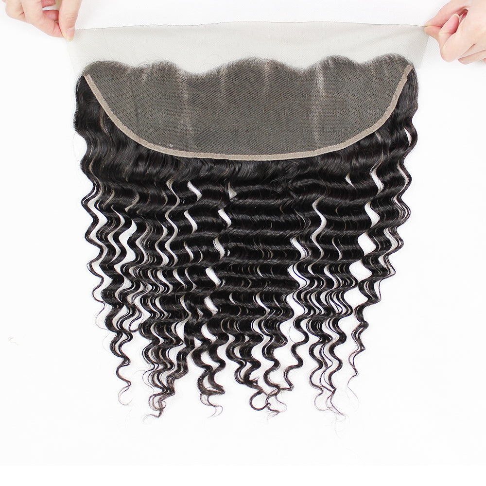 Deep Wave 4PCS Bundles & 1PC Closure or Frontal – 5x5, 13x4 & 13x6 | 100% Human Hair | HD Lace Wig | Boruihair
