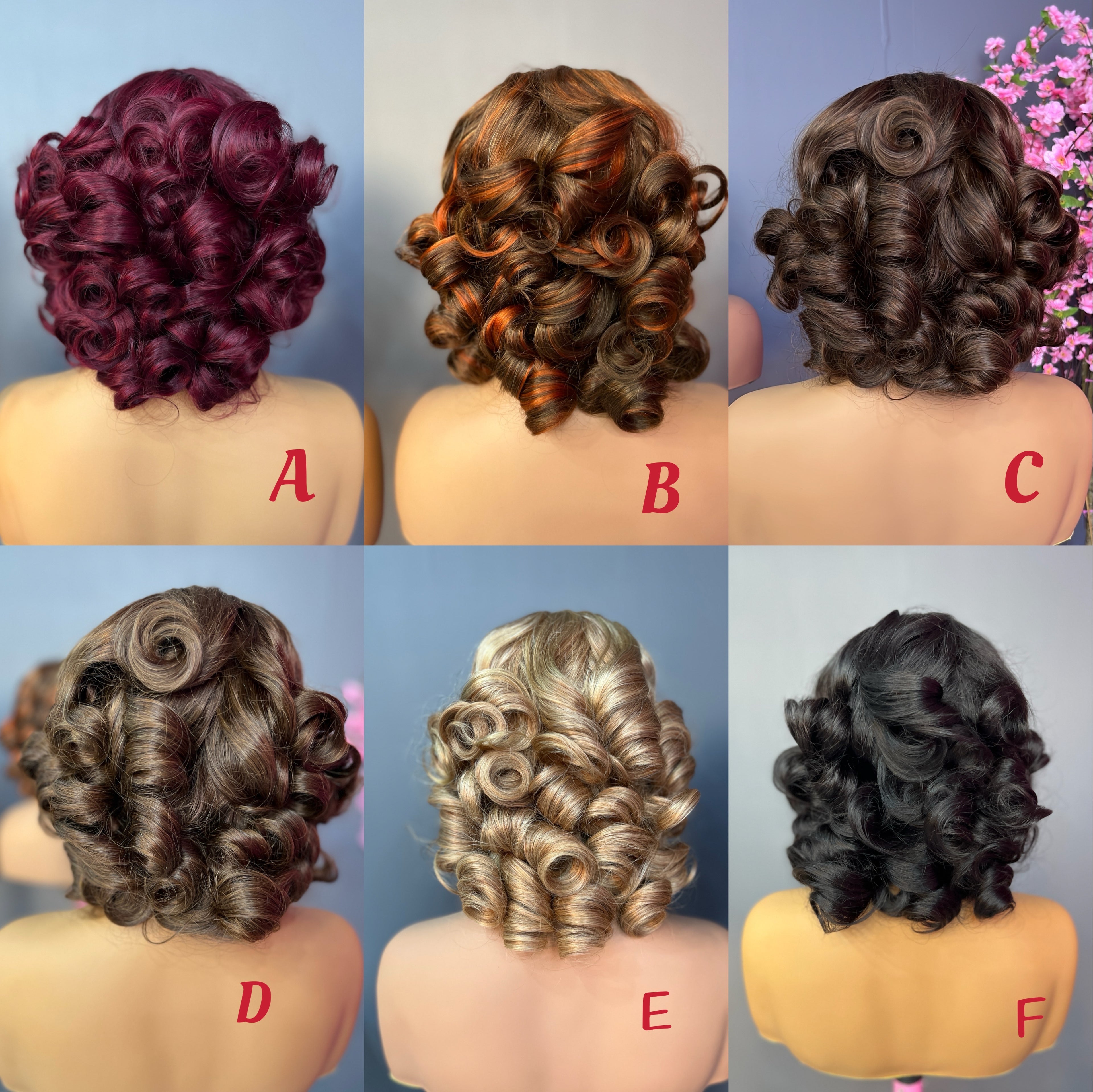 Color Wig 5X5 Transparent Lace Closure Wig Transparent Lace Wig Bouncy Curly Lace Frontal Wig