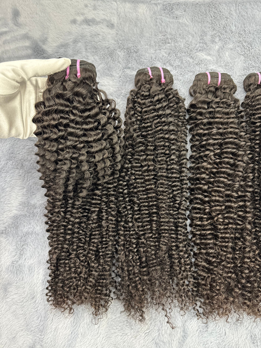 4PCS Kinky Curly Top Vrigin Hair Bundles | 12–30 Inch |Boruihair | 100% Human Hair