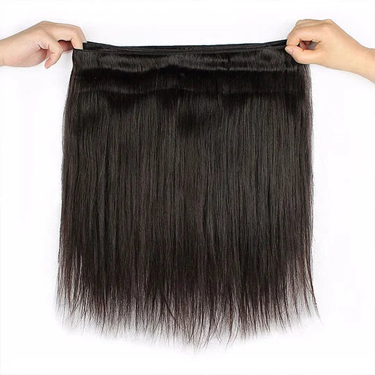 Straight 3PCS Bundles & 1PC Closure or Frontal – 5x5, 13x4 & 13x6 | 100% Human Hair | Transparent Lace Wig | Boruihair