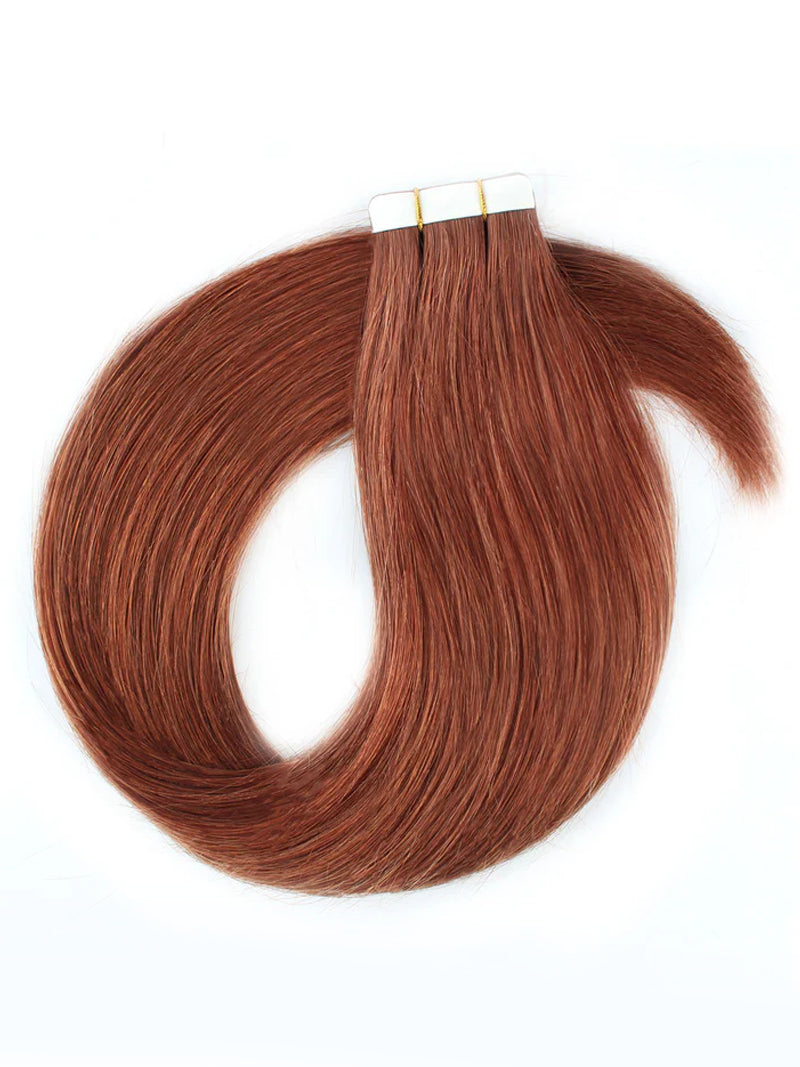 #33 Straight Tape in Hair  Extensions 20pcs 50g/pack Seamless Skin Weft Hair | 100% Human Hair | BORUIHAIR
