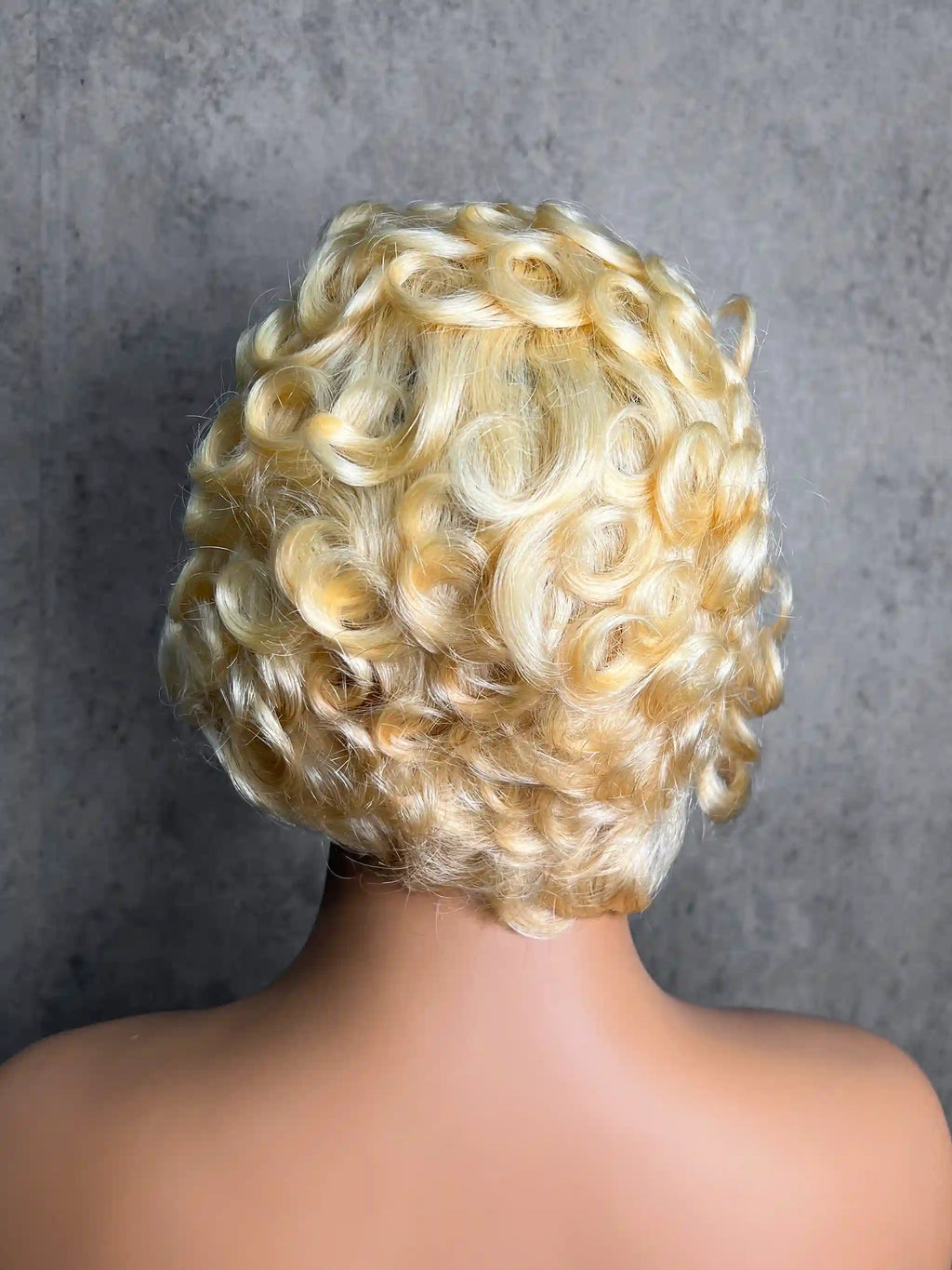 Short Layered Pixie Cut Curly Wigs Transparent 13*4 Full Frontal Lace Color Wig | 100% Human Hair | Boruihair