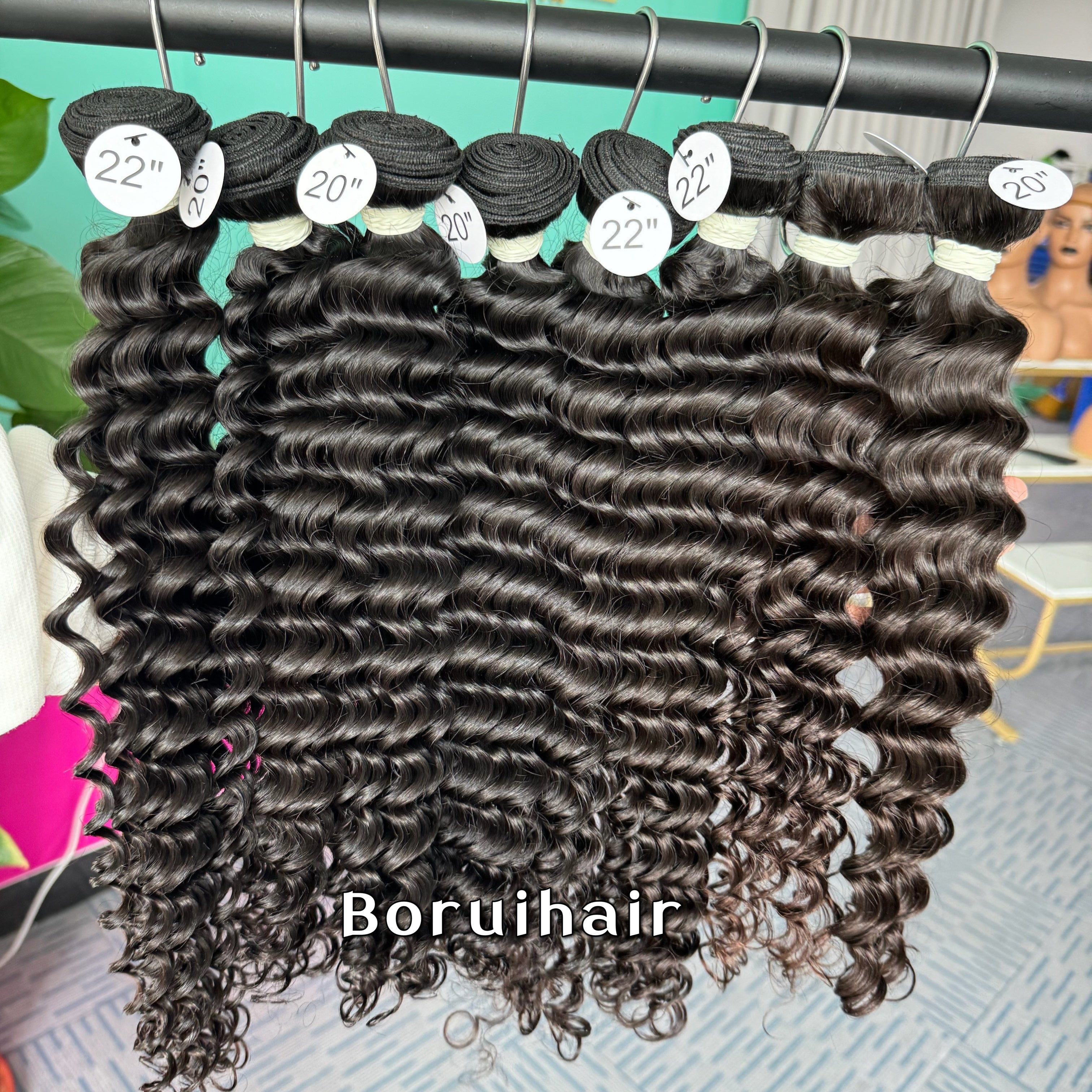 4PCS Deep Wave Top Raw Hair Bundles 100% human hair