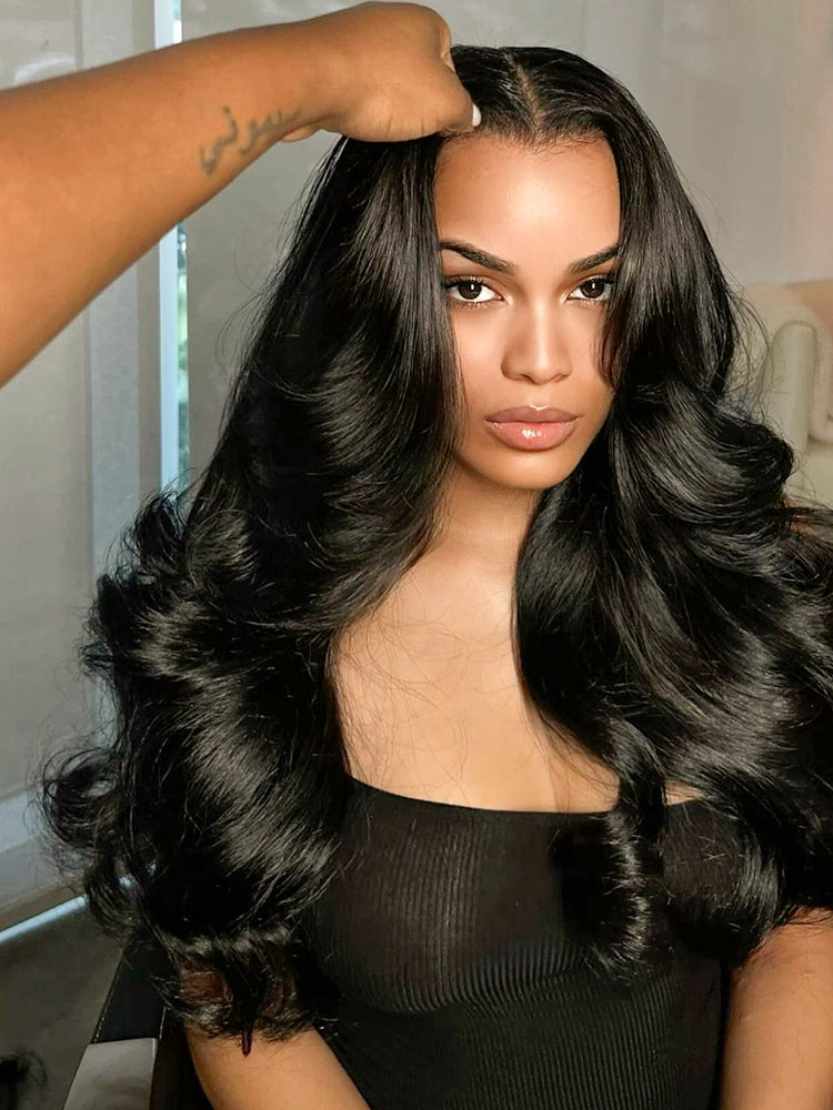 250% Density Boruihair Body Wave Glueless Pre‐Plucked Human Hair Wigs| V‐Part & U‐Part Options | 100% Human Hair