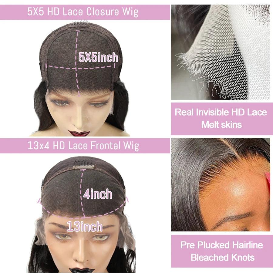 250% Top Raw Hair Body Wave Wig |13x4 & 13x6 Lace | HD Lace Frontal Wig | Boruihair 100% Human Hair