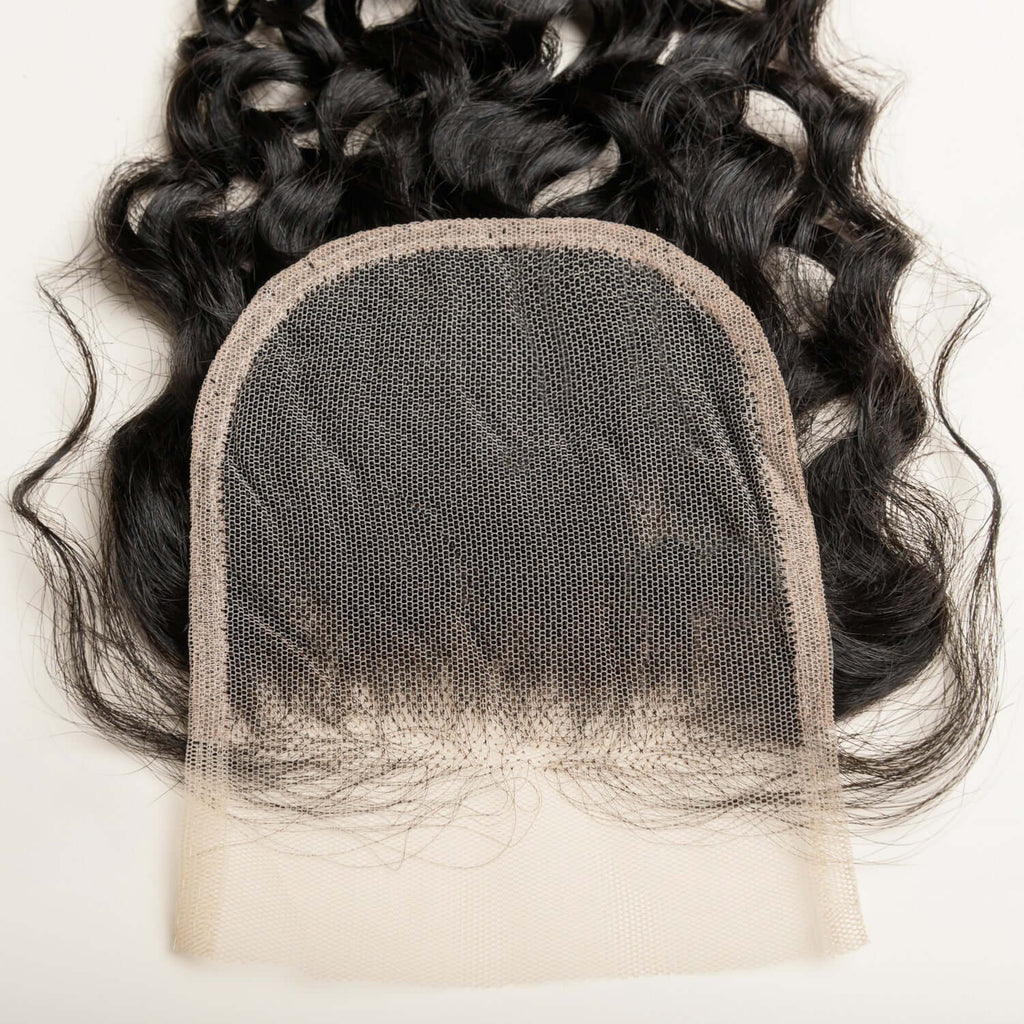 Natural Wave Lace 4x4 & 5x5 Closures | 12–22"| 100% Human Hair | Transparent & HD Lace | Boruihair