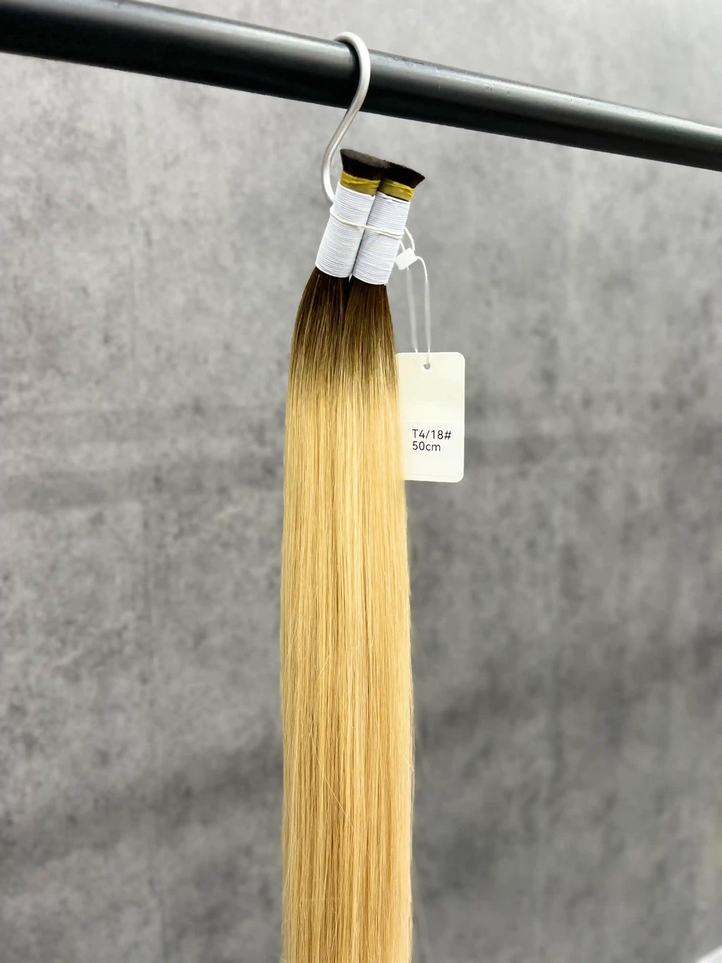 20 Inch T-Shaped Straight Hair With Two-Tone Ends For Hair Extensions And Braids | No Weft | 100% Human Hair
