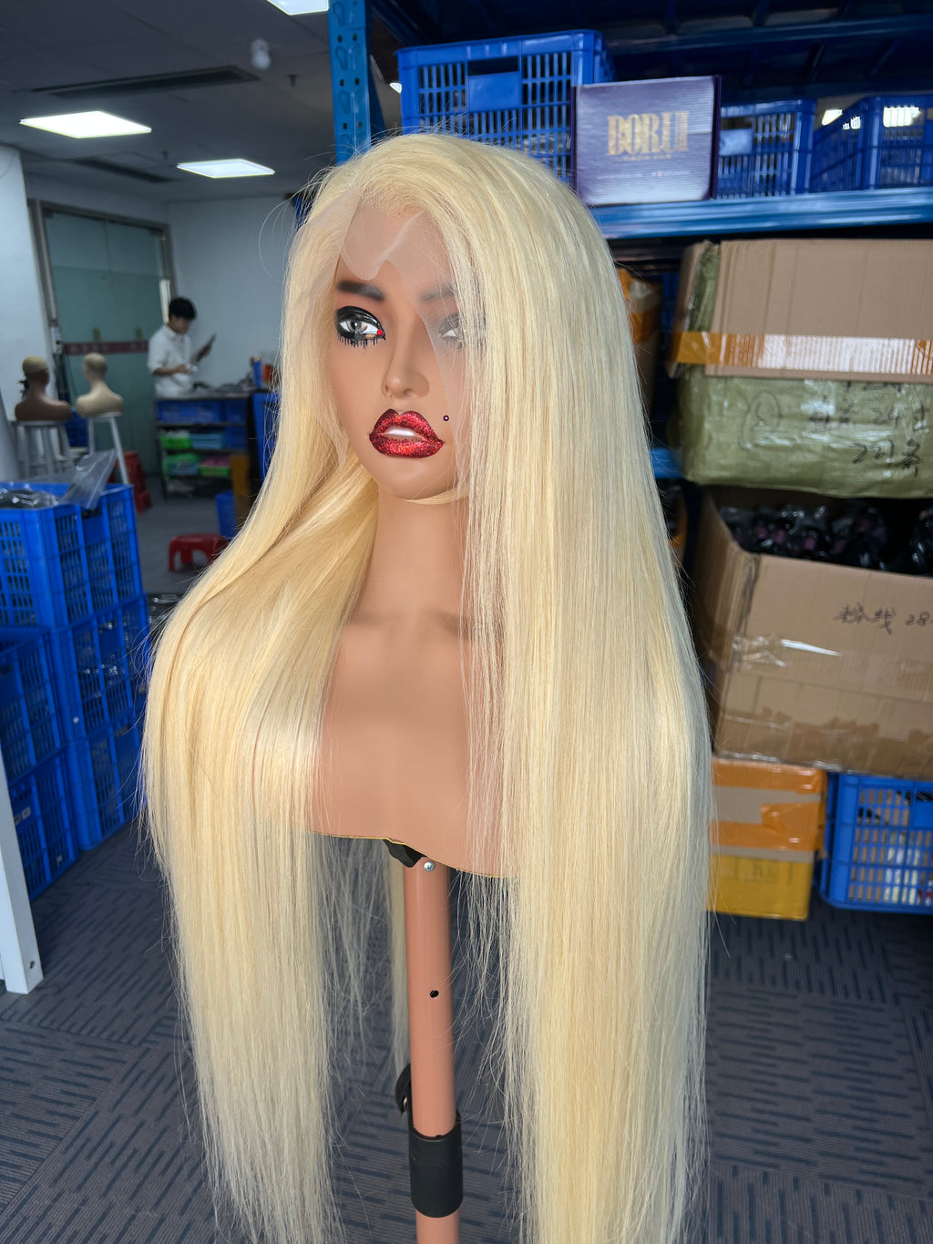 180% Blonde 613# Straight HD Lace Color Wig | 13x4,13x6 Frontal | 100% Human Hair | Boruihair