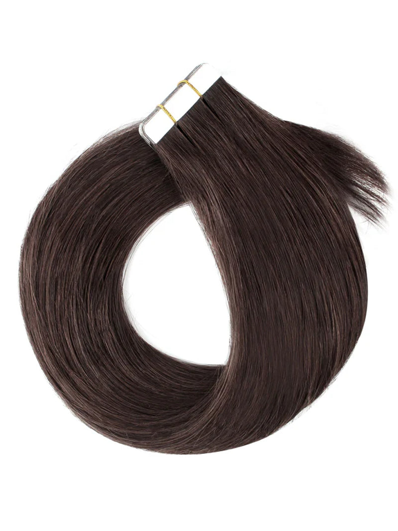 #2 Straight Tape in Hair  Extensions 20pcs 50g/pack Seamless Skin Weft Hair | 100% Human Hair | BORUIHAIR