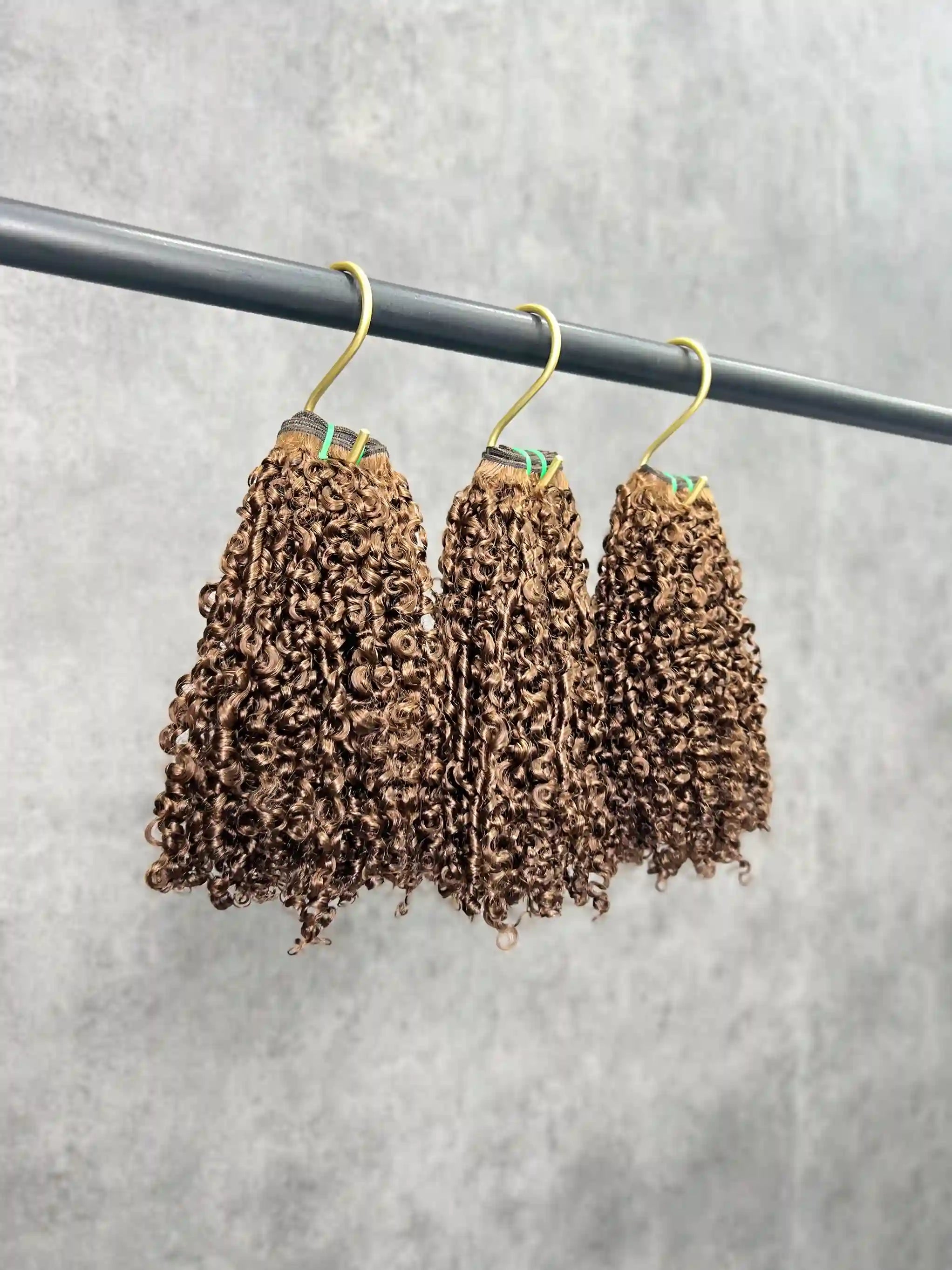 3PCS Super Double Drawn Color #4 Pixie Curly Hair Bundles | 12–30 Inch |  Boruihair | 100% Human Hair
