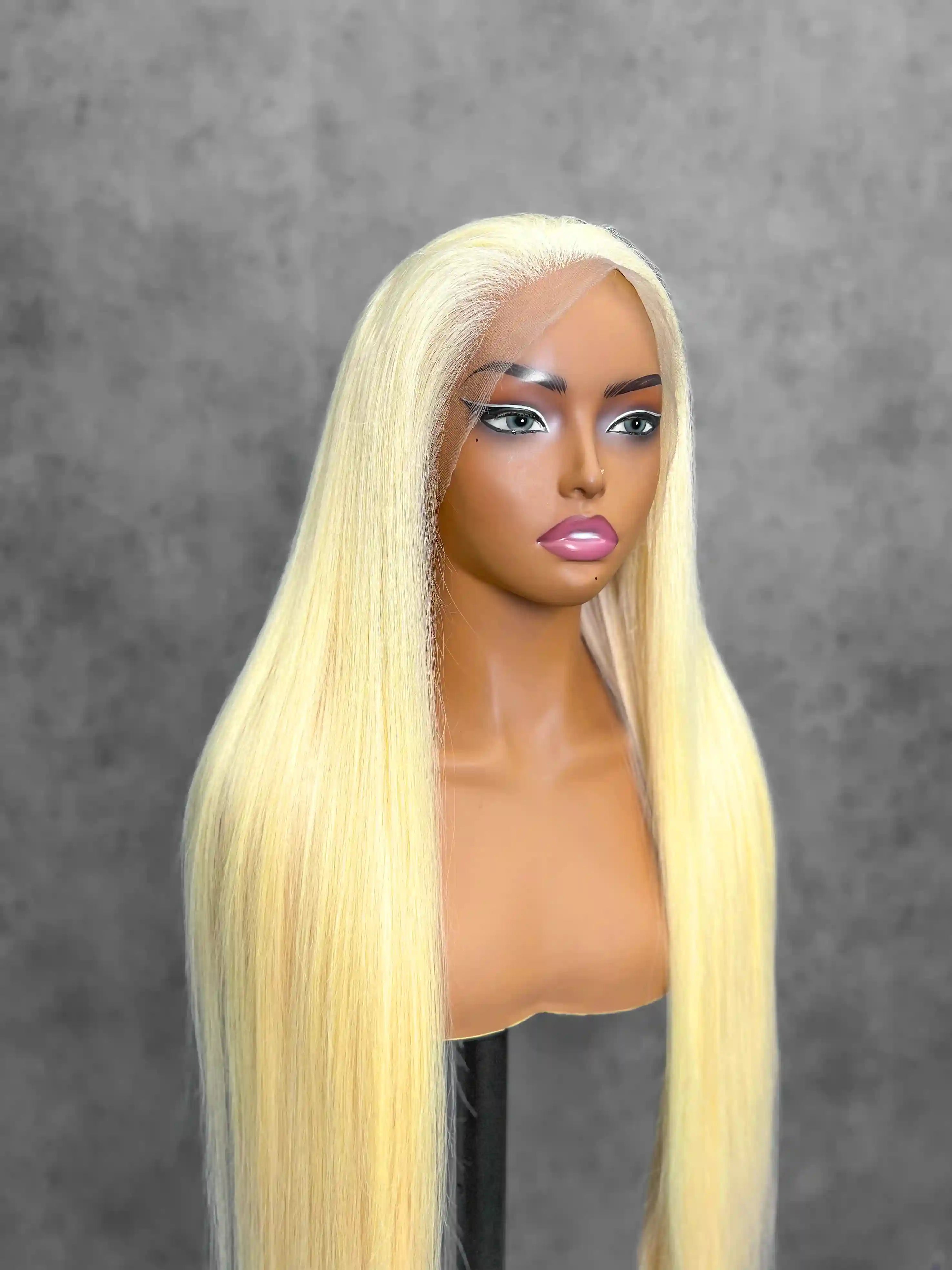 250% Top Raw Hair Blonde 613# Straight HD Lace Color Wig | 13x4,13x6 Frontal | 100% Human Hair | Boruihair