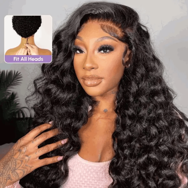 250% Density Boruihair Loose Wave  Glueless Pre‐Plucked Human Hair Wigs| V‐Part & U‐Part Options | 100% Human Hair