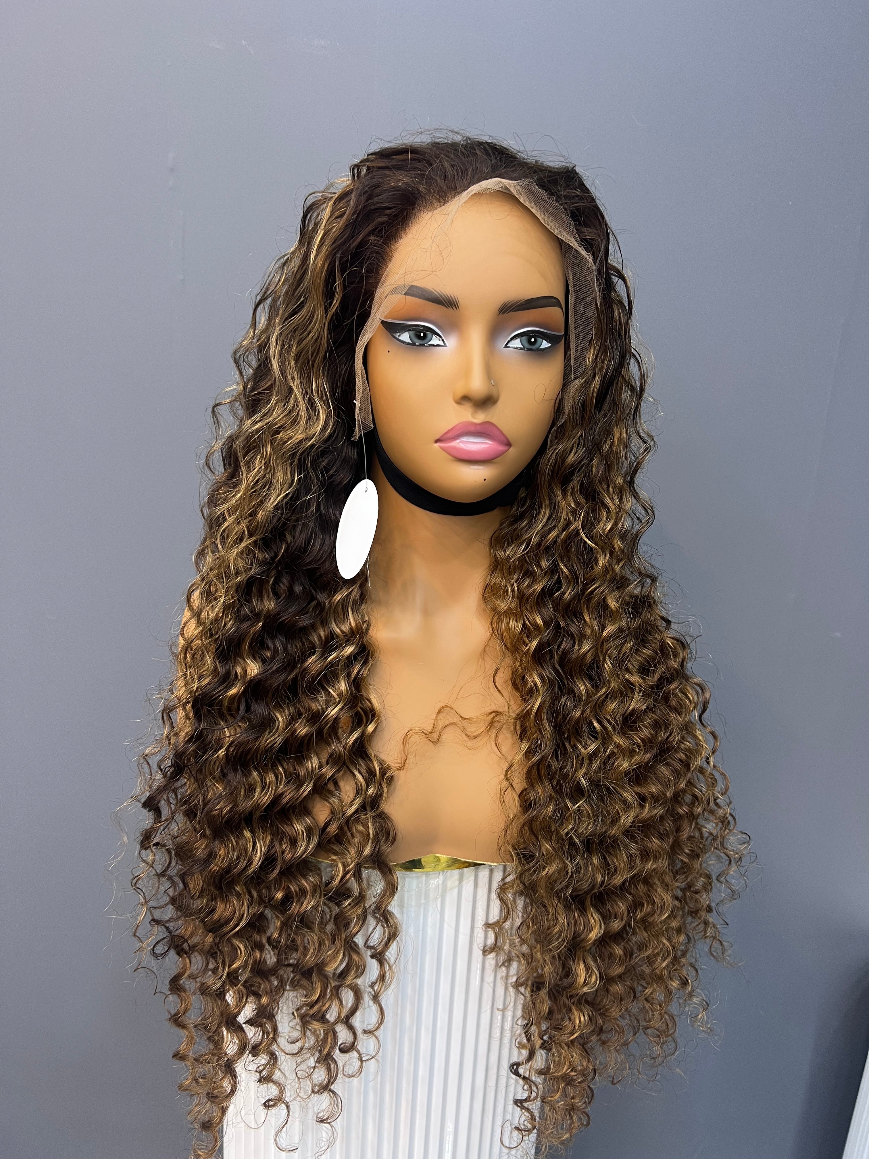 4#/27 Deep Curly 250% Density HD Lace Color Wig | 5x5,6x6 & 7x7 Closure |  100% Human Hair | Boruihair