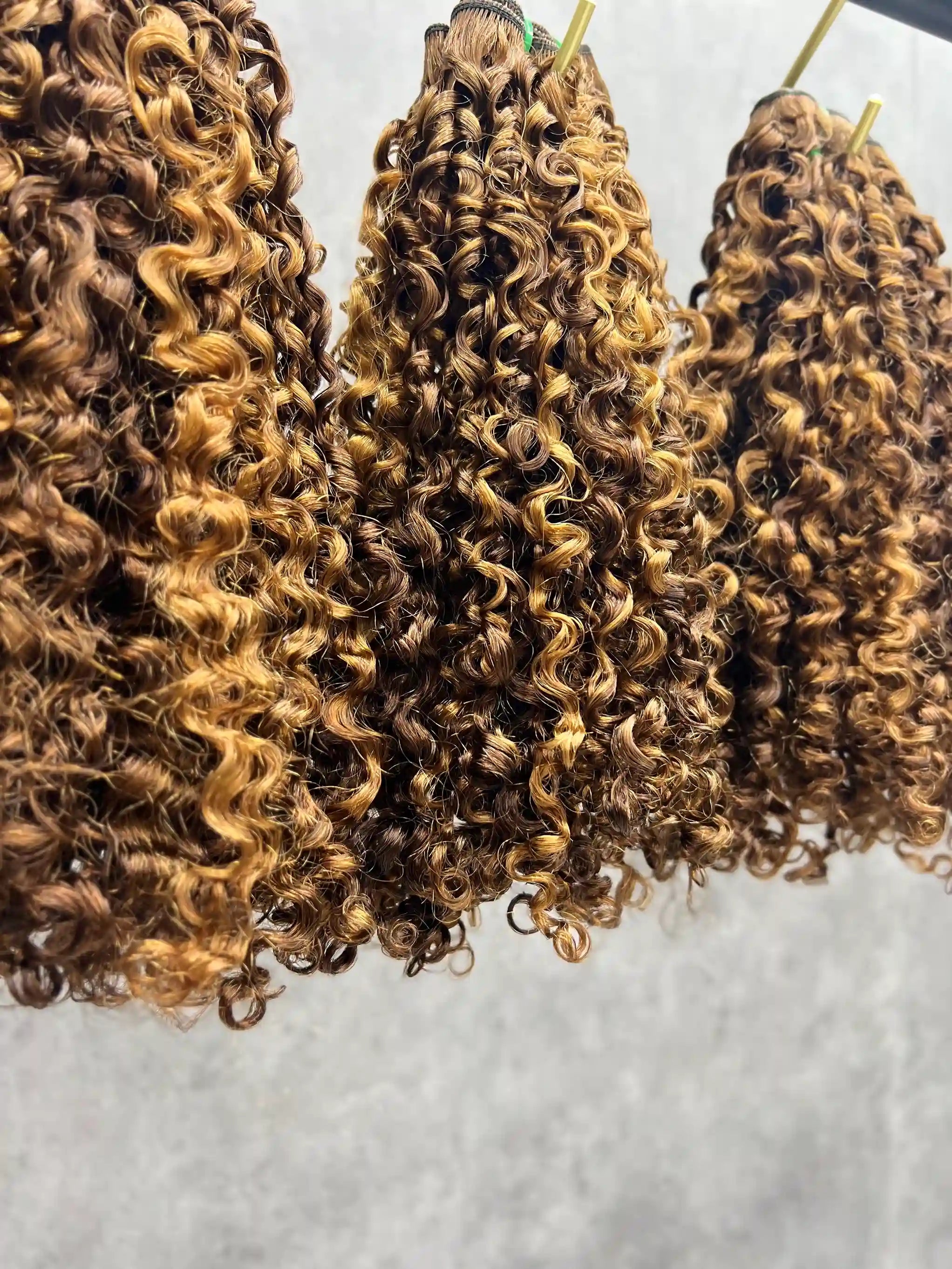 3PCS Super Double Drawn Color P4/27 Pixie Curly Hair Bundles | 12–30 Inch |  Boruihair | 100% Human Hair