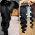 Body Wave 12A Warp Around Ponytails 100% Human Hair Ponytails