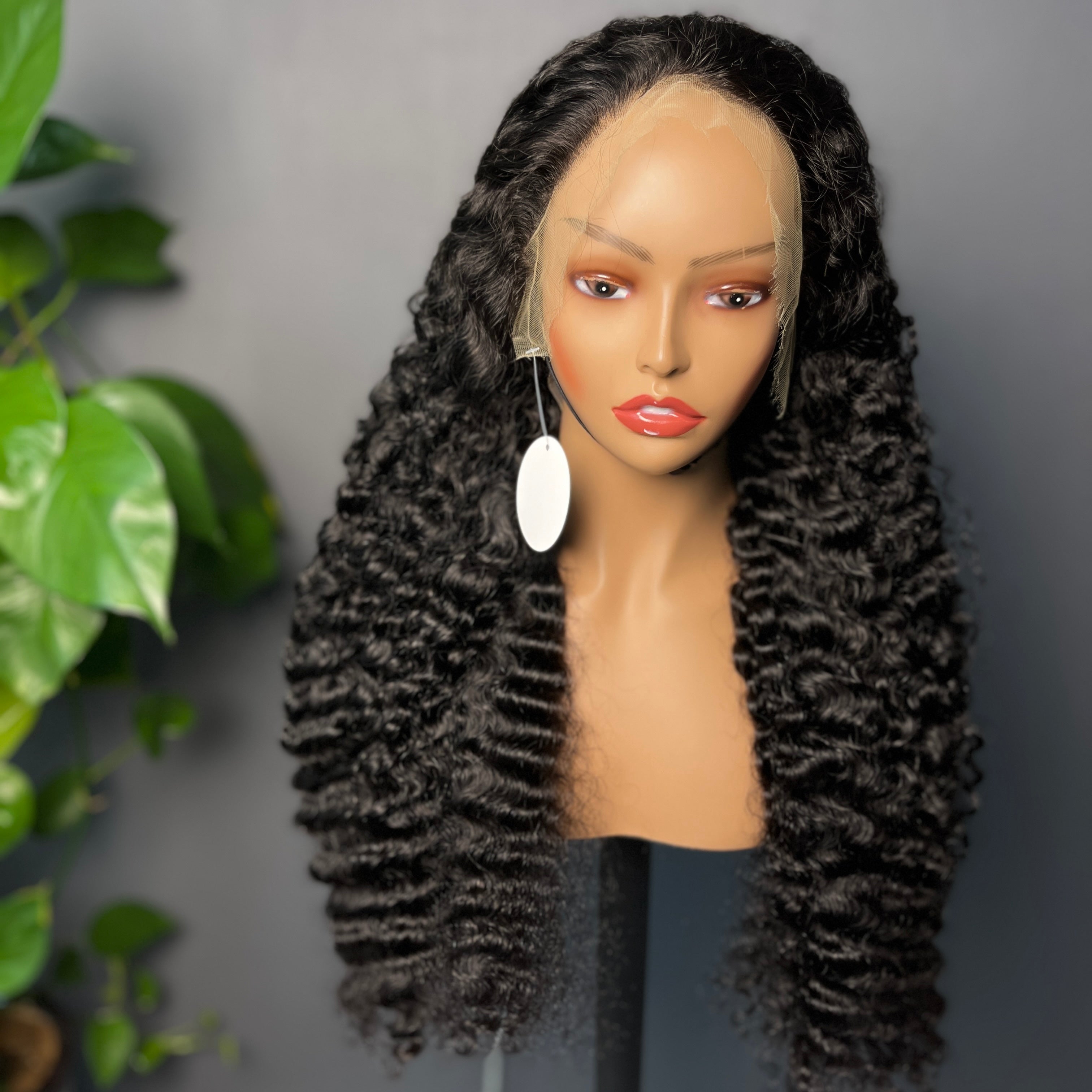 250% HD Lace Frontal Wigs Burmese Curly Undetectable Lace Front Wigs Human Hair