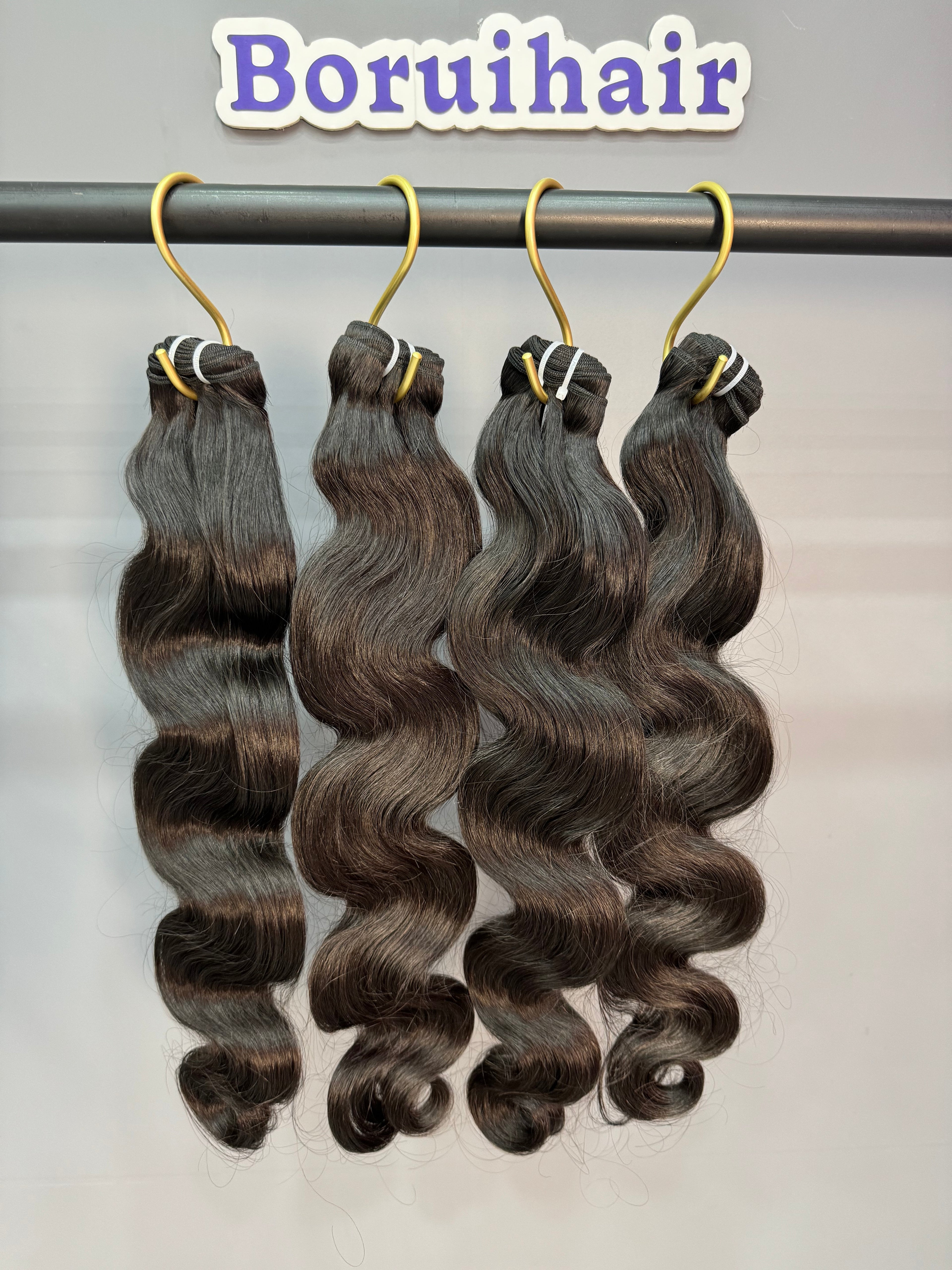 Body Wave 4PCS Bundles & 1PC Closure or Frontal – 5x5, 13x4 & 13x6 | 100% Human Hair | HD Lace Wig | Boruihair