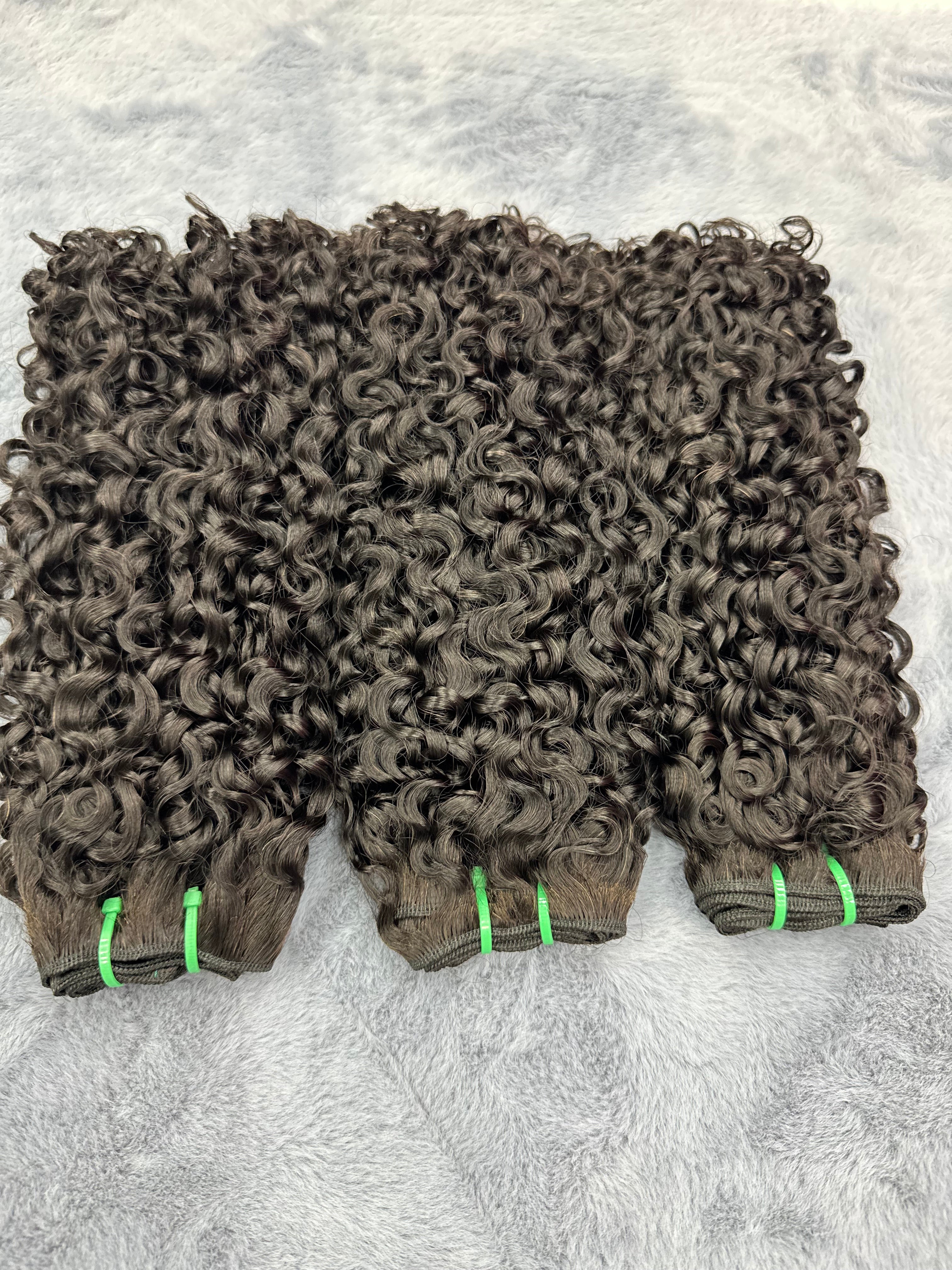 3PCS Super Double Drawn  Pixie Curly Vietnamese Hair Bundles | 12–30 Inch |  Boruihair | 100% Human Hair
