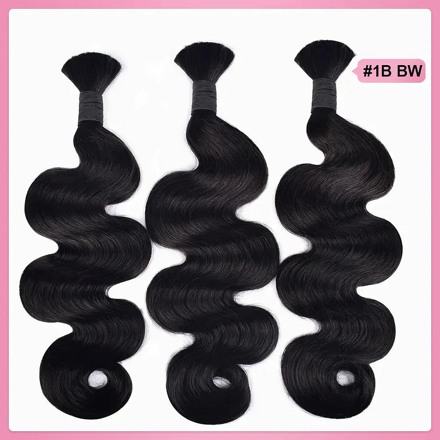Body Wave Bulk Human Hair for Braiding BORUIHAIR